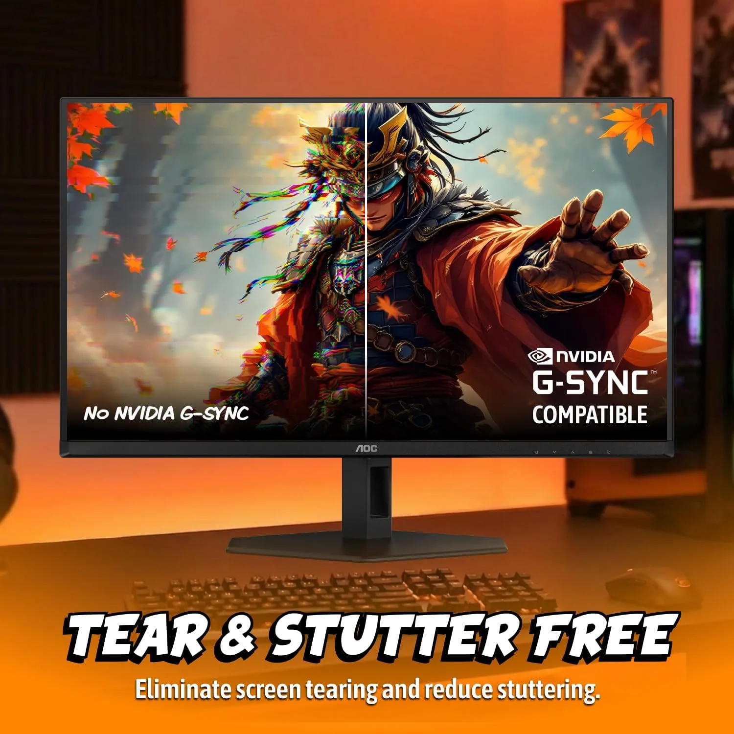 AOC 27" Gaming Monitor QHD 360Hz QD OLED NVIDIA G-SYNC Compatible Q27G40SDE