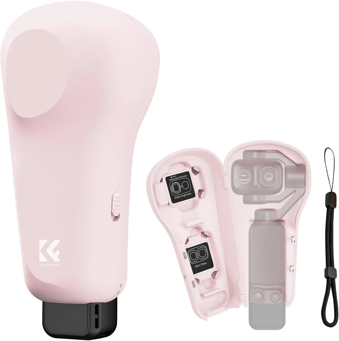 K&F CONCEPT Protective Case Pink Compatible with DJI Osmo Pocket 4P