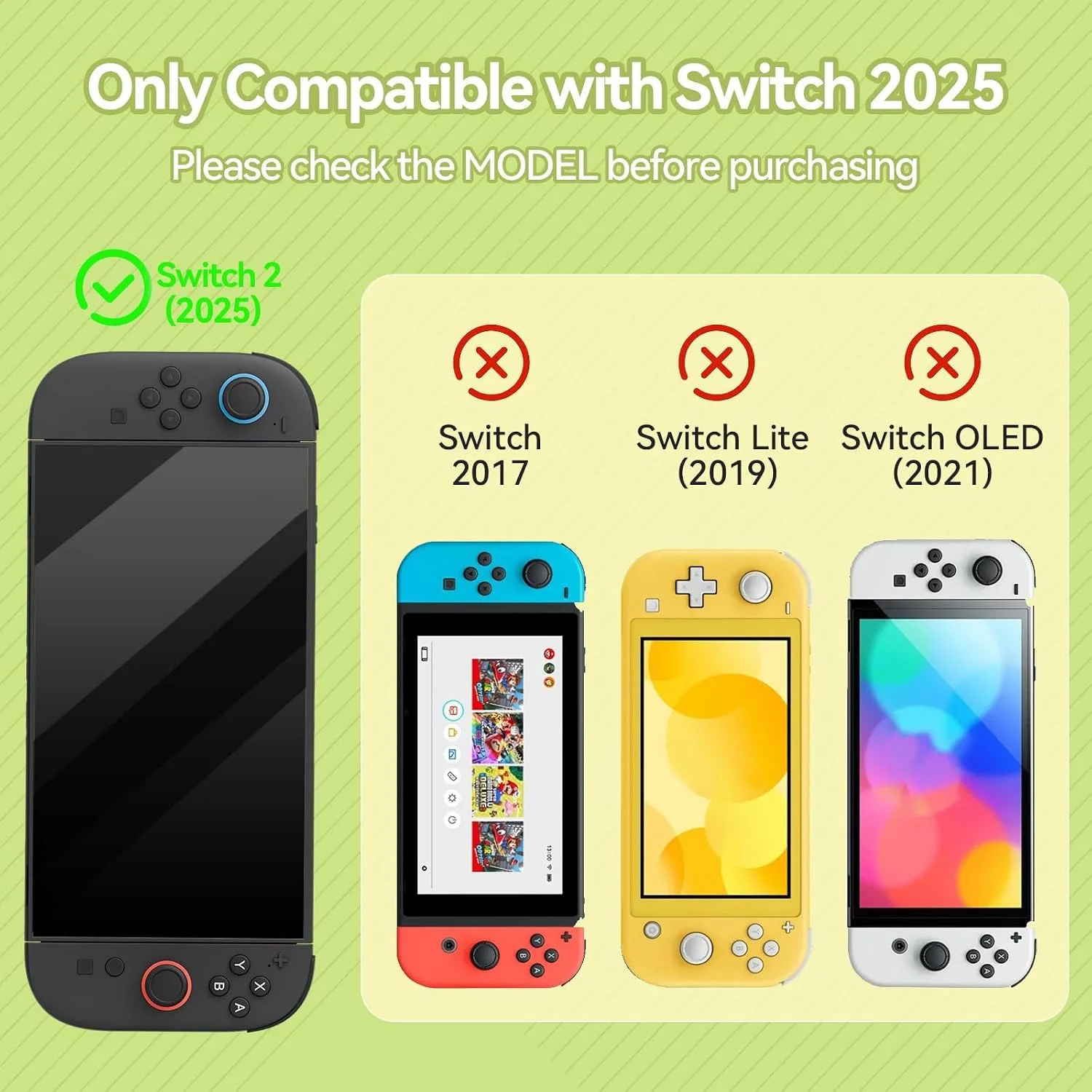 GeekShare Protective Shell Dockable Hard Case Compatible with Switch 2