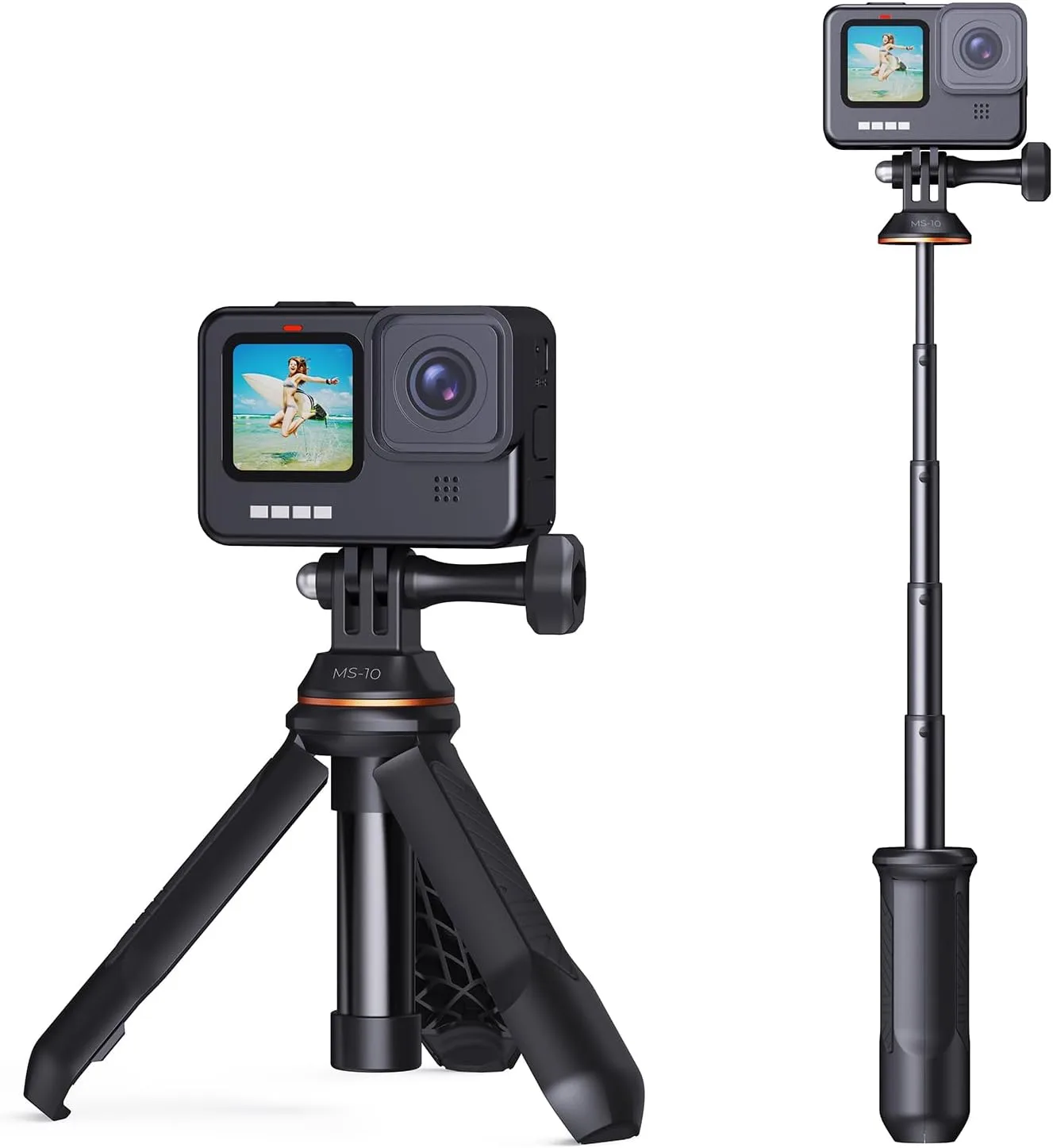 Soporte para cámara de acción K&F CONCEPT Mini Selfie Stick Tripod 33.5 cm