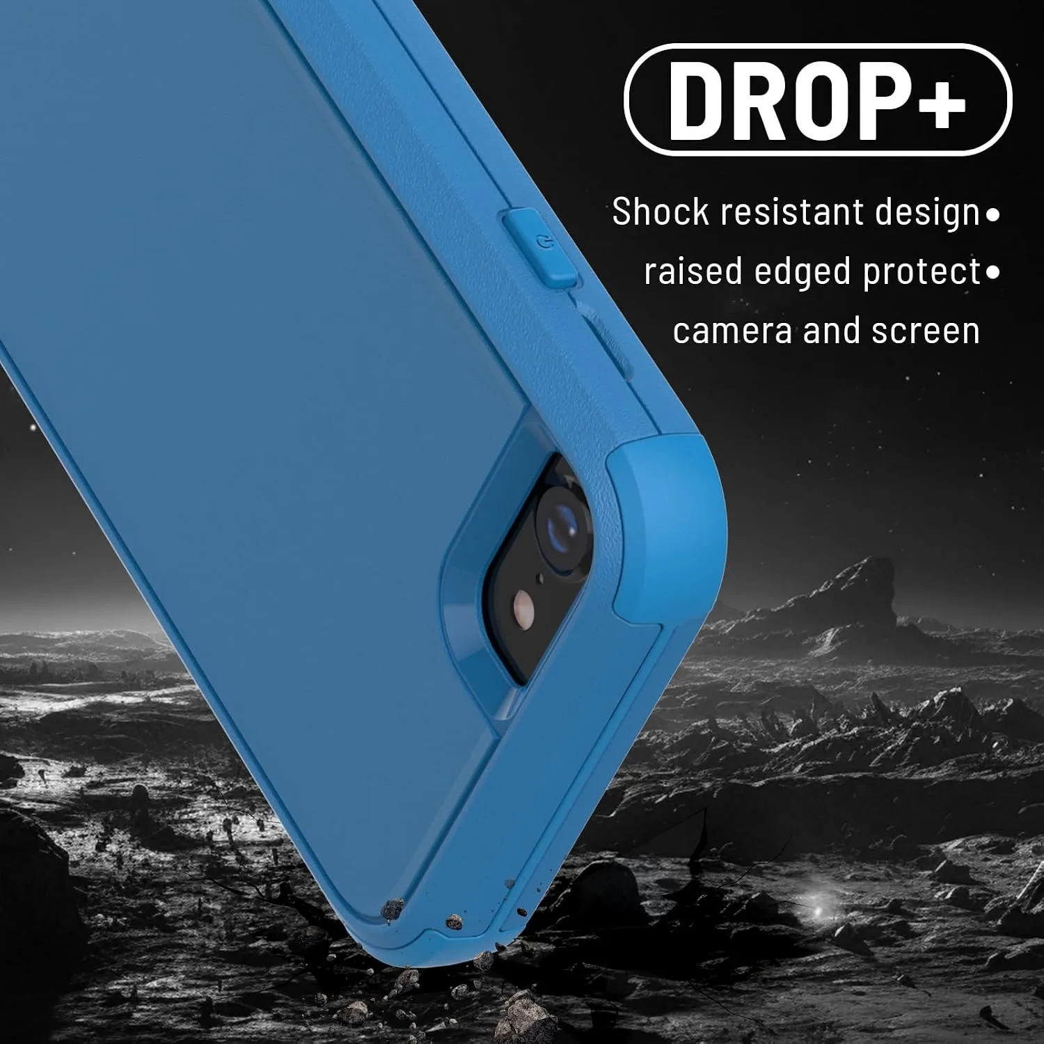 X-belmox Heavy Duty Phone Case for iPhone SE 2022 (3rd Gen) - Sea Blue