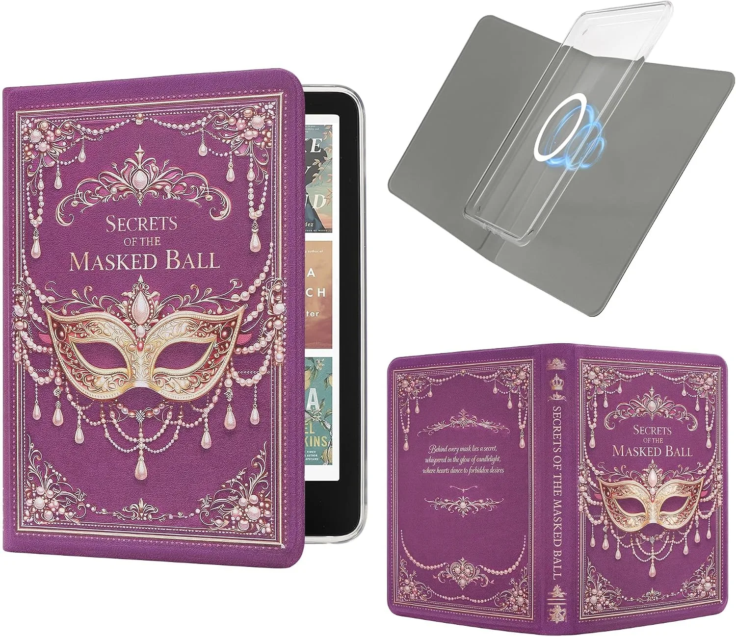 Magnetic Book Cover Case for 7'' Kindle Paperwhite & Colorsoft