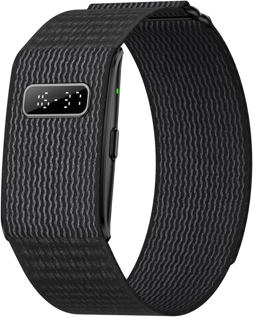 50+ Days Battery Life Fitness Tracker with Micro LED Display (Black)