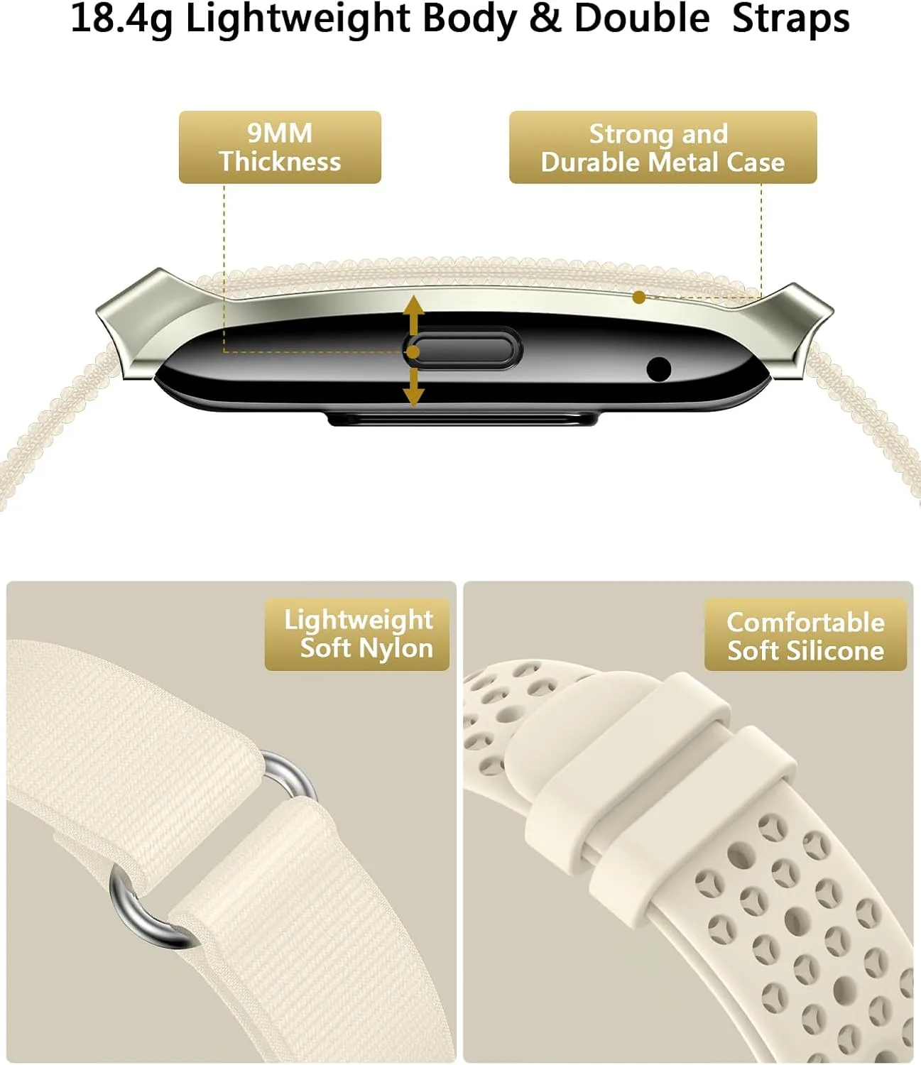 SOUYIE Smart Bracelet for Women Men, 24/7 Health Activity Fitness Trackers