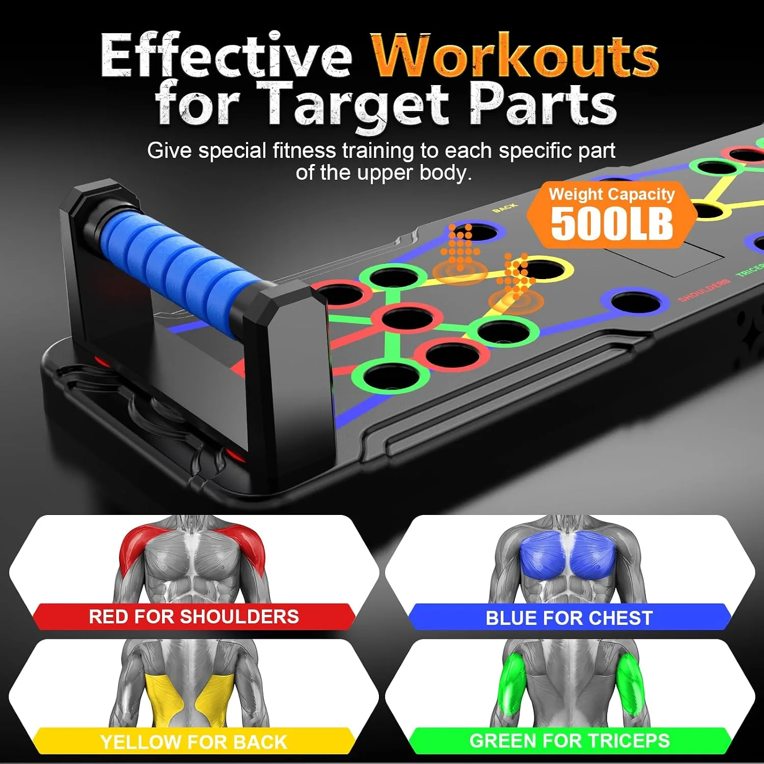Push Up Board,Foldable Pushup Board for Man,Portable 30 in 1 Push Up Bar