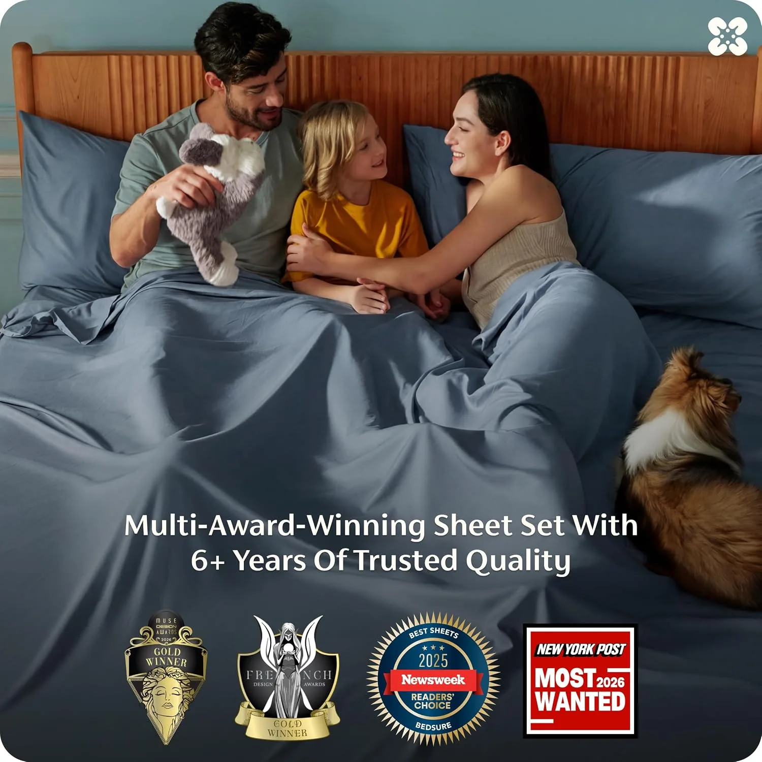 Bedsure PureWoven 100% Rayon Derived from Bamboo, Full Size Sheets, 4 PCS