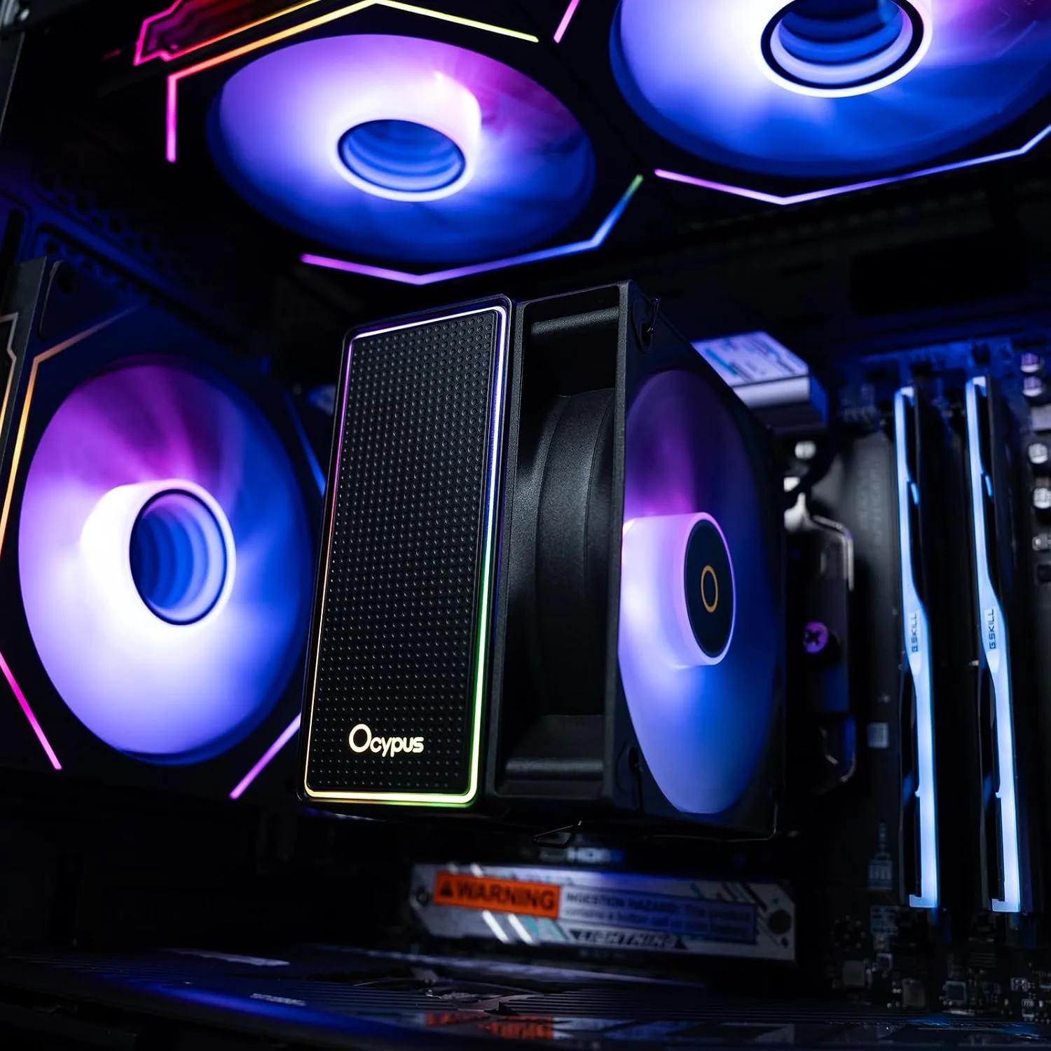 Gamma A40 ARGB CPU Cooler,133mm Compact Tower CPU Air Cooler,100mm PWM Fan