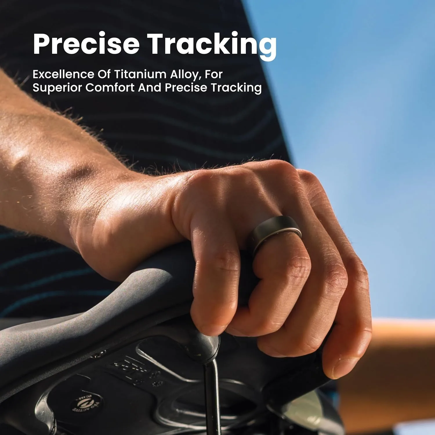 Amazfit Helio Smart Ring, Monitor Sleep/Heart, Water-Resistant, iOS/Android