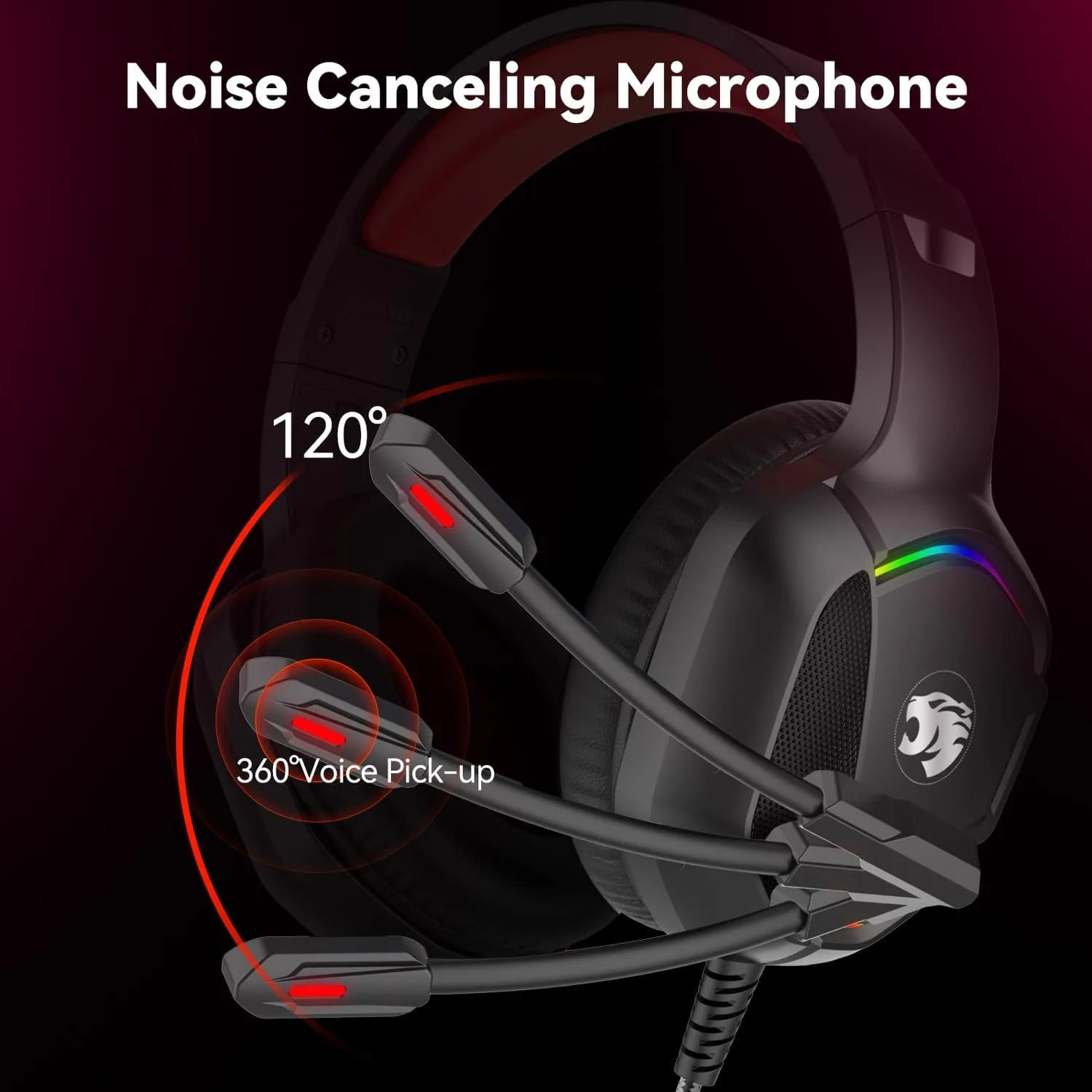 IMYB A36 Gaming Headset with Mic Stereo Headphones for Pc, PS5, Xbox