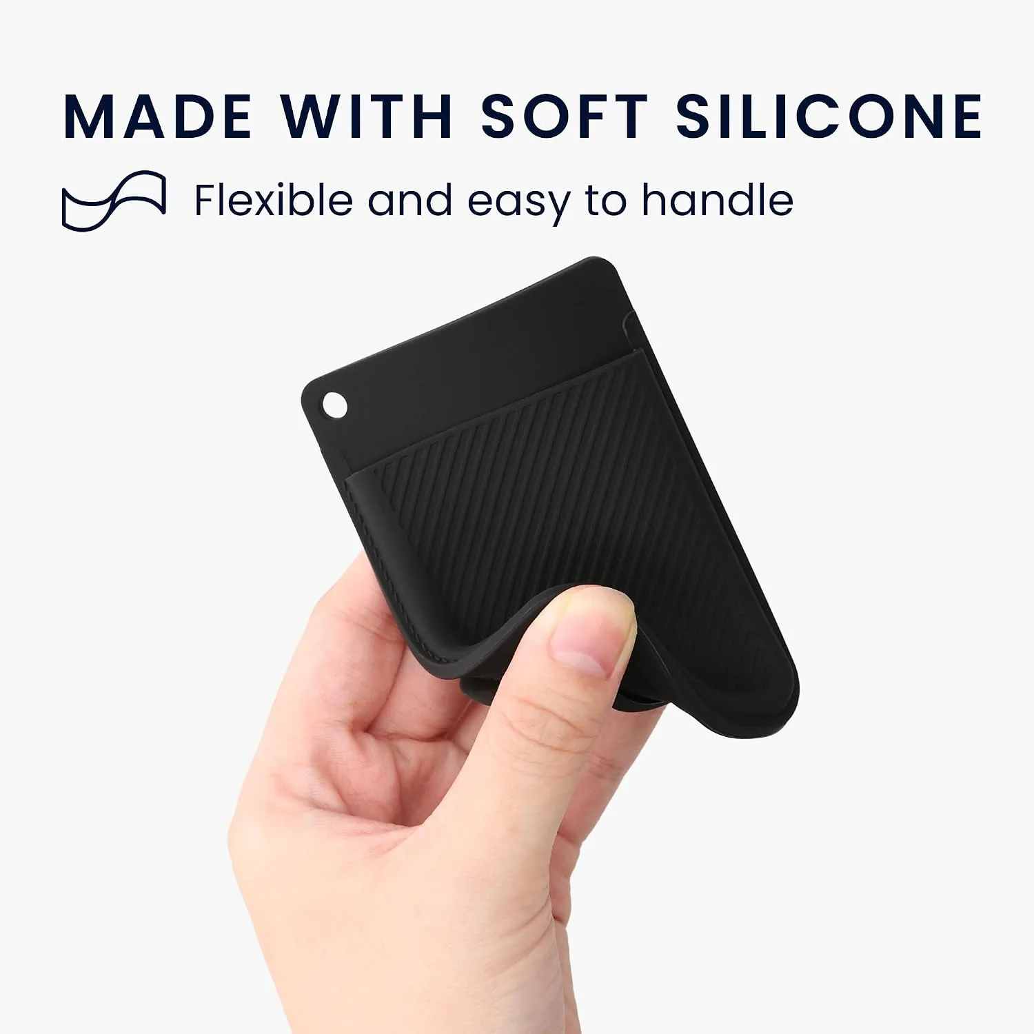 kwmobile AI Voice Recorder Cover Compatible with PLAUD Note AI Voice Recoder - Suction Cup Mount - Black