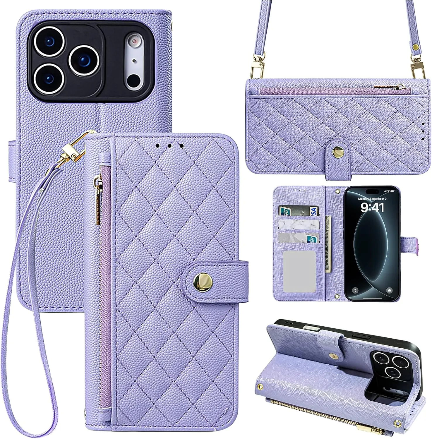 Wallet Phone Case Crafted for iPhone 18 Pro Max Pink