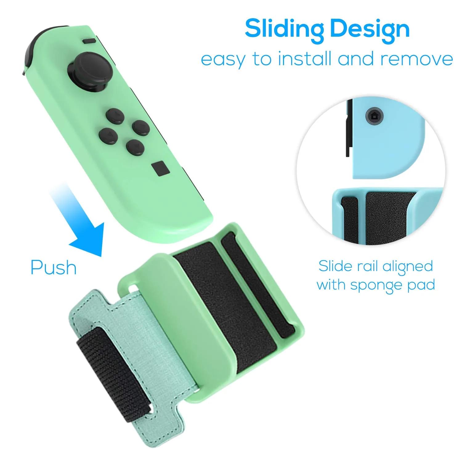 FASTSNAIL Wrist Bands for Nintendo Switch/OLED for Just-Dance Games- 2 Pack