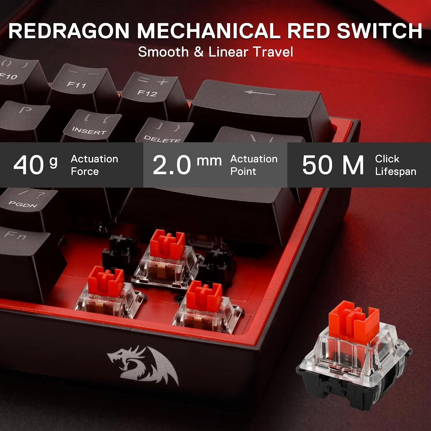 Redragon CB201 Gaming Keyboard & Mouse Combo, 61 Keys K617 Wired RGB Gaming Keyboard and 8000 DPI Wired M612 Gaming Mouse Bundle, Black