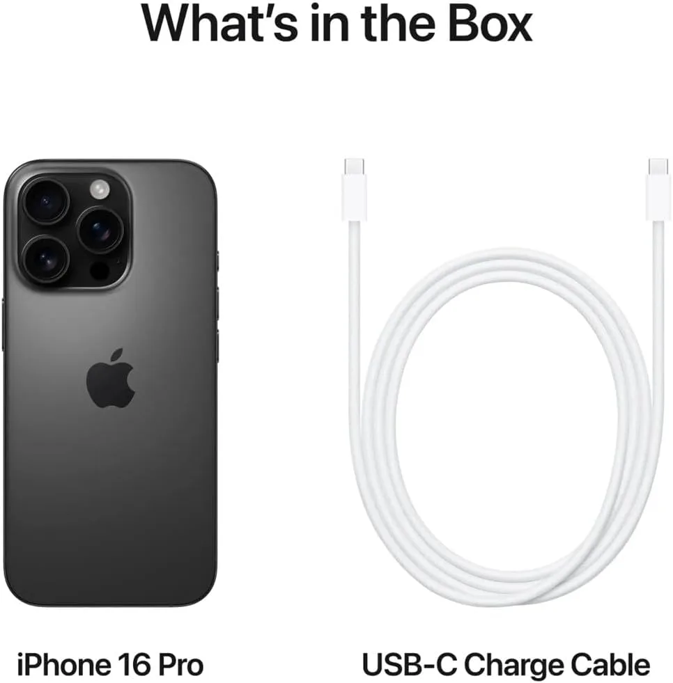 Apple iPhone 16 Pro Max, 512GB, Black Titanium - Unlocked (Renewed)