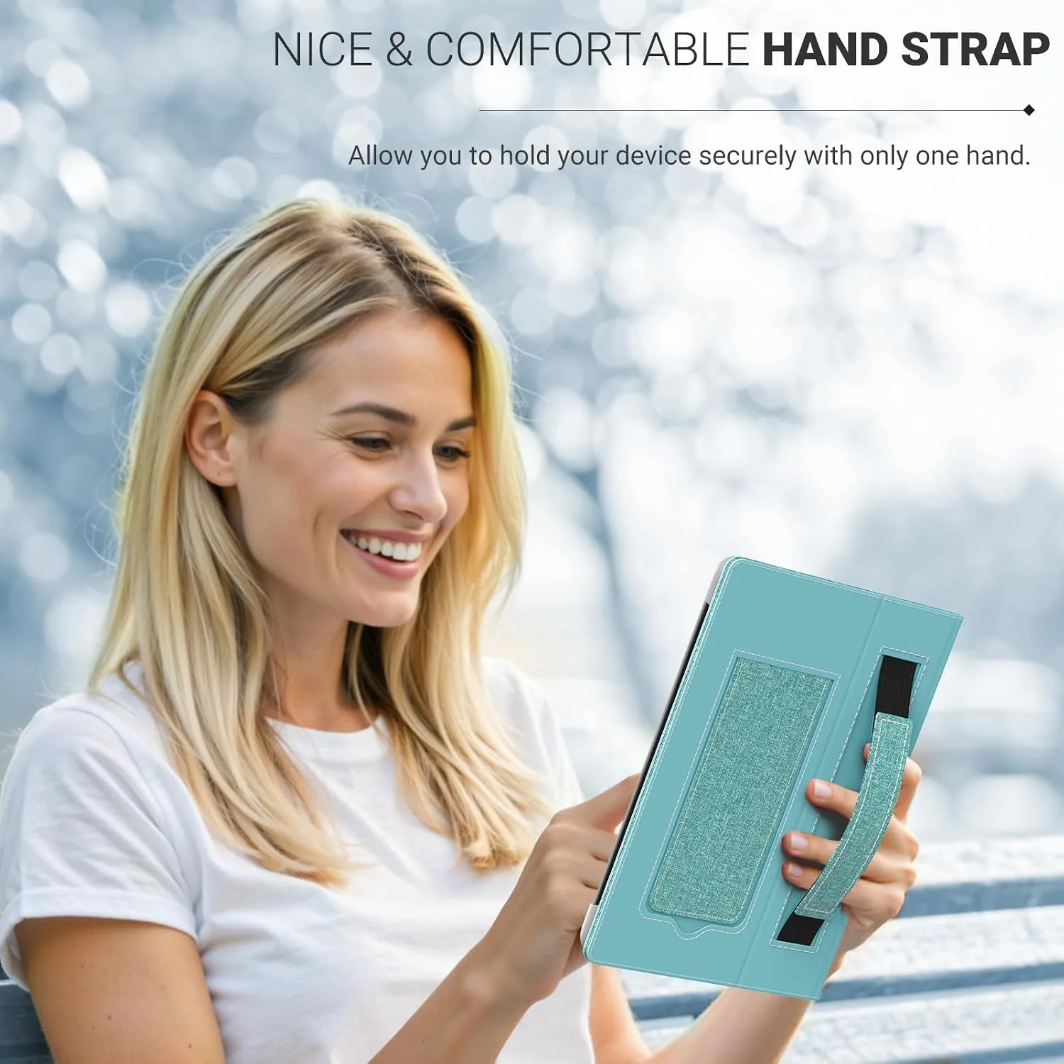 MoKo Universal Case for 6.8,7 Inch Paperwhite eReaders&Tablets,Denim Green