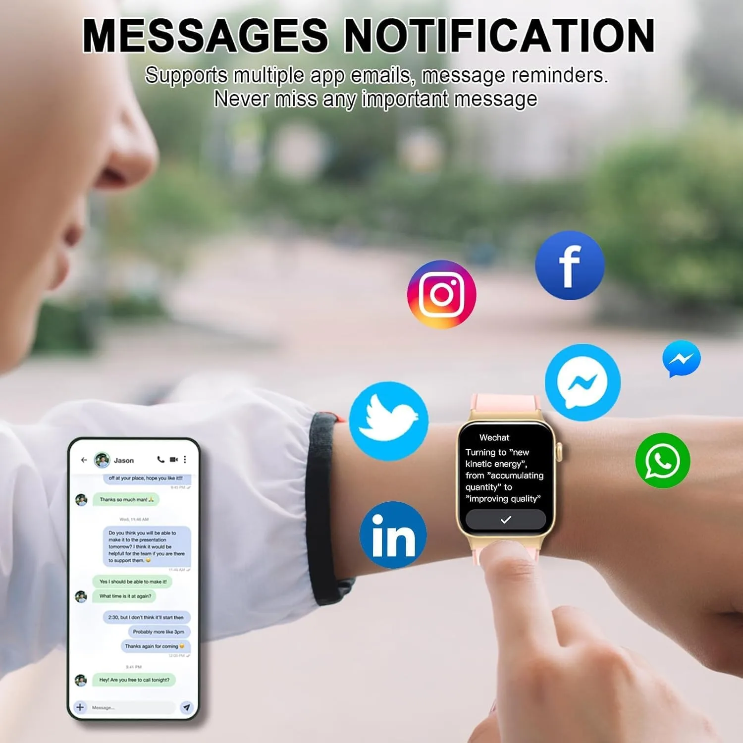 Smart Watch for Men Women, 1.85"Smartwatch with Answer/Make Call Watches