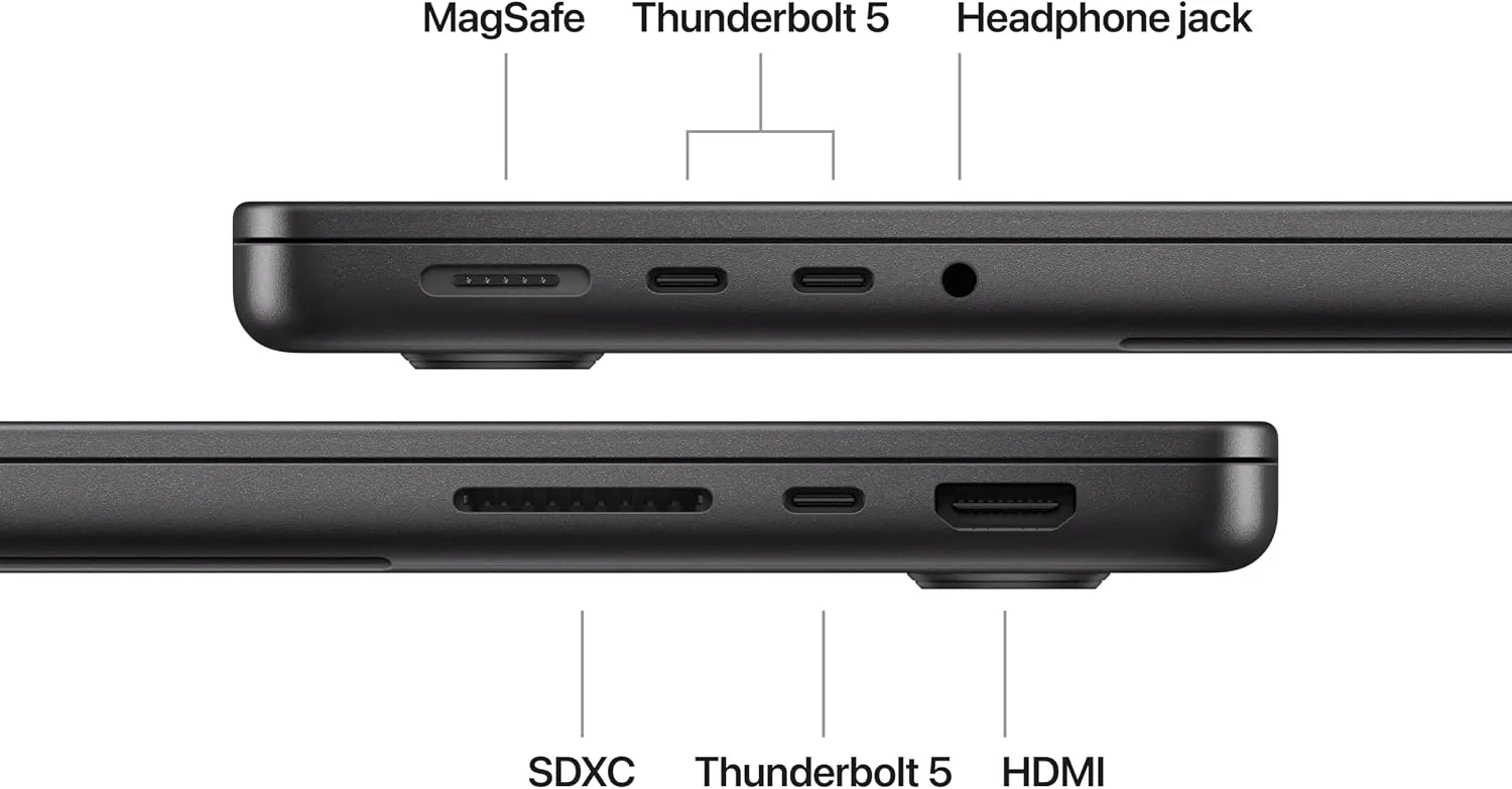 Apple 2024 MacBook Pro with Apple M4 Pro Chip, 14-inch, 24GB RAM, 1TB SSD Storage, Space Black (Renewed)