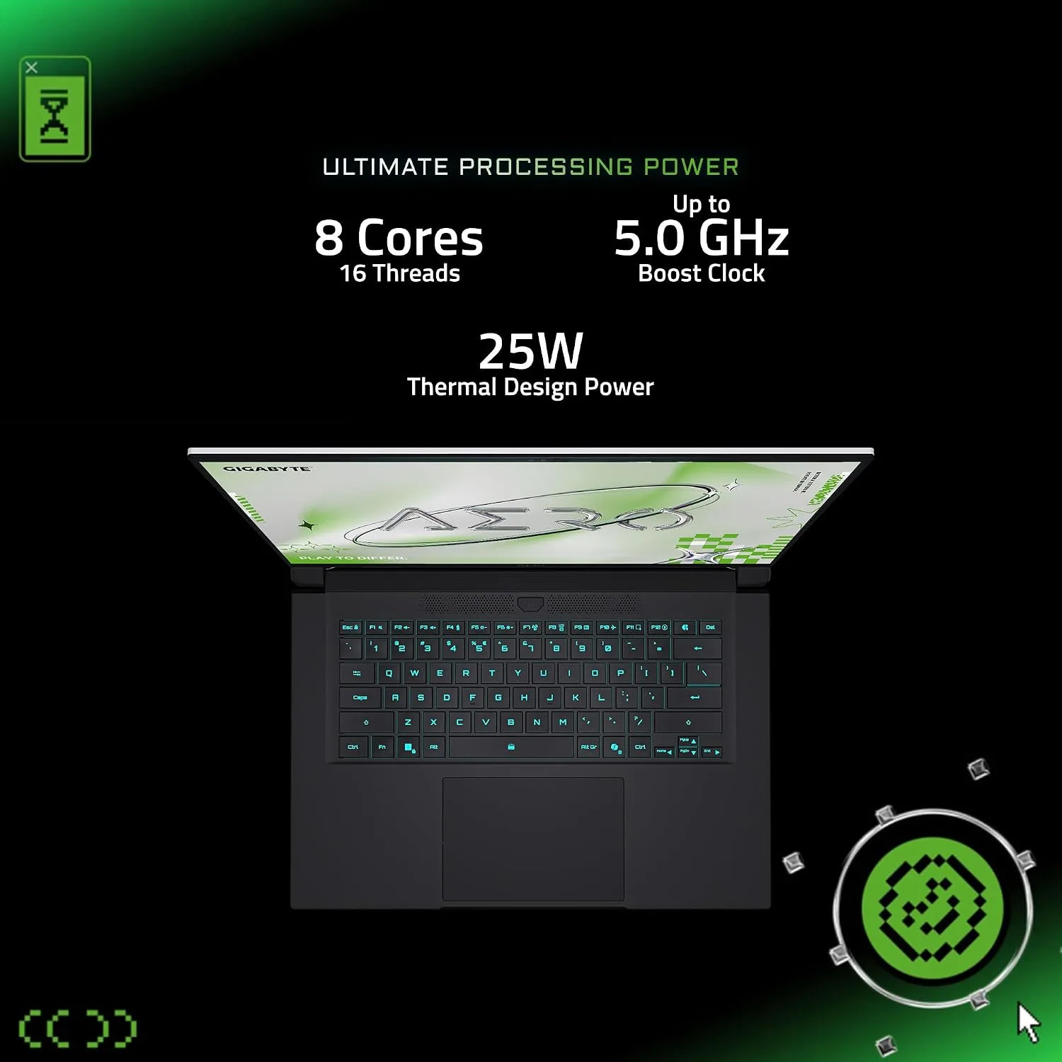 GIGABYTE AERO X16 - AMD Ryzen AI 7 350 GeForce RTX 5070 16" Laptop