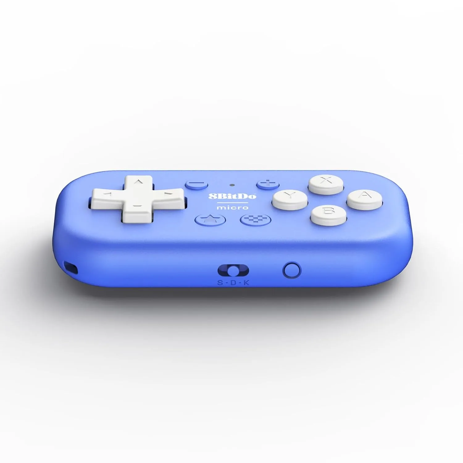 8Bitdo Micro Bluetooth Gamepad Pocket-sized Mini Controller for Switch/Switch 2, Android, and Raspberry Pi, Supports Keyboard Mode (Blue)