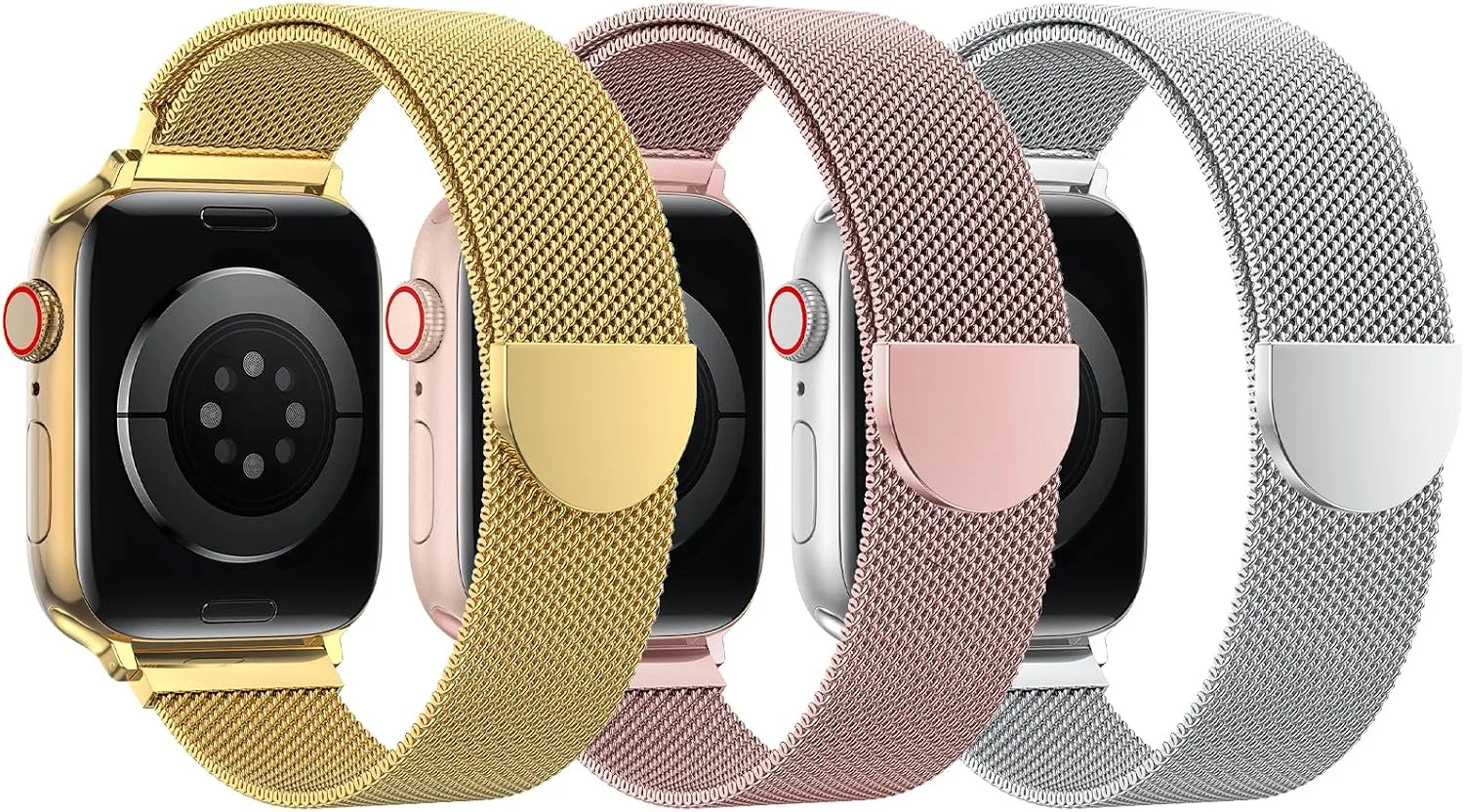 Correas para Apple Watch Belongme 3 unidades Mesh Loop Milanese
