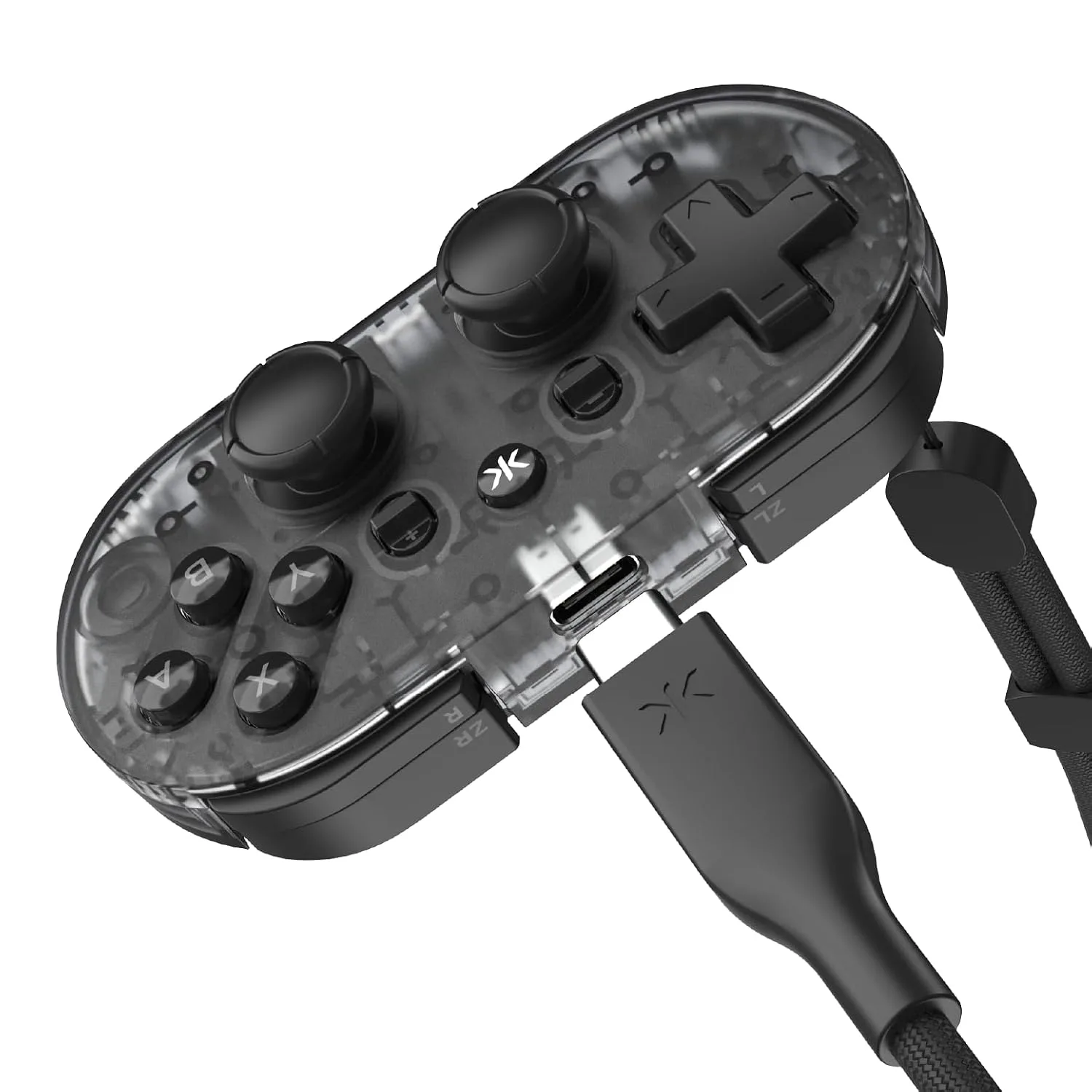 CRKD ATOM+ Wireless Mini Controller - Compatible with Nintendo Switch 2, Switch OLED, iOS, Android, PC & Smart TV - Smoke Black Edition