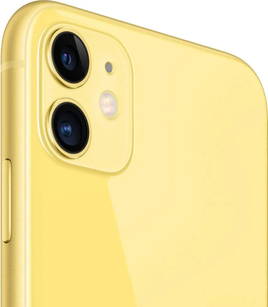 Apple iPhone 11, US Version, 256GB, Yellow - T-Mobile (Renewed)