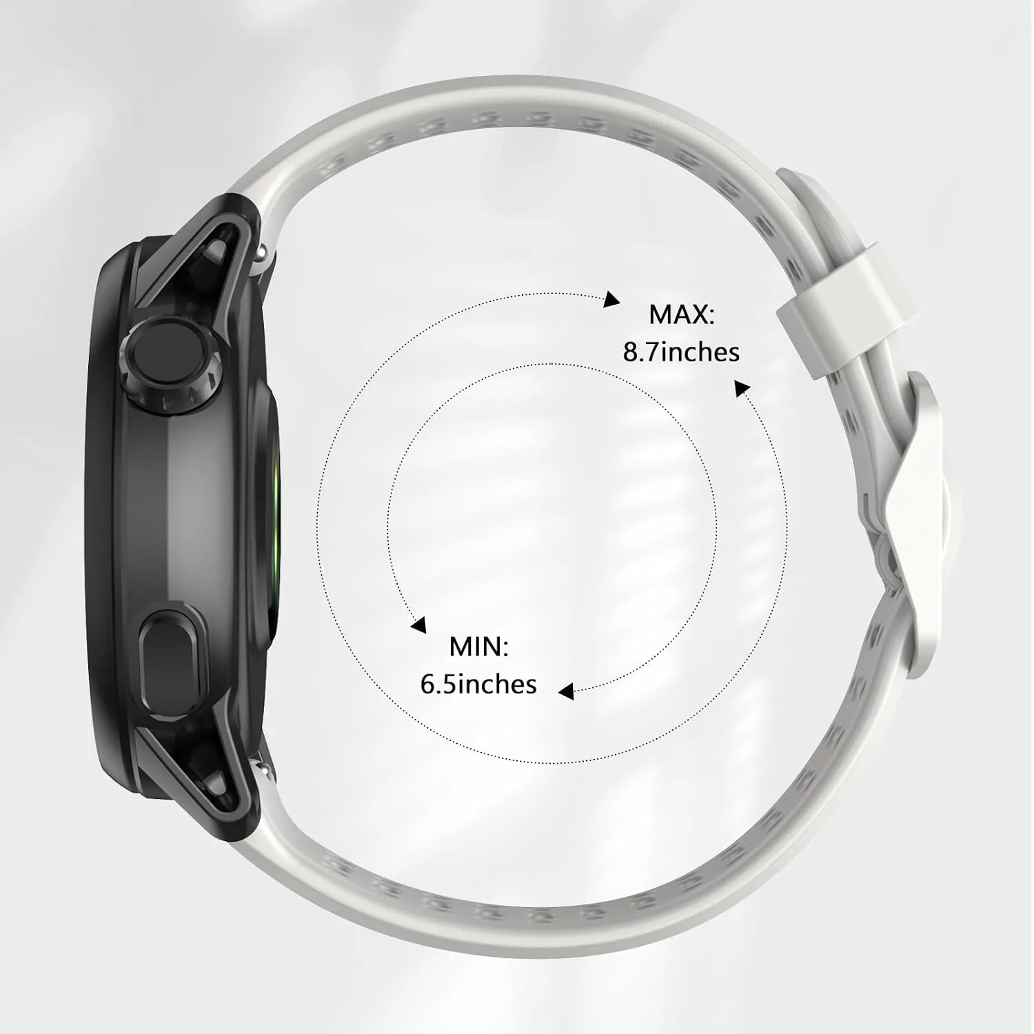 Compatible with COROS Pace 3 Watch Band, 22mm Quick Release Sports Silicone Watch Band Breathable Wristband Strap Women Men Strap for COROS APEX 2 Pro/APEX 46mm/APEX Pro