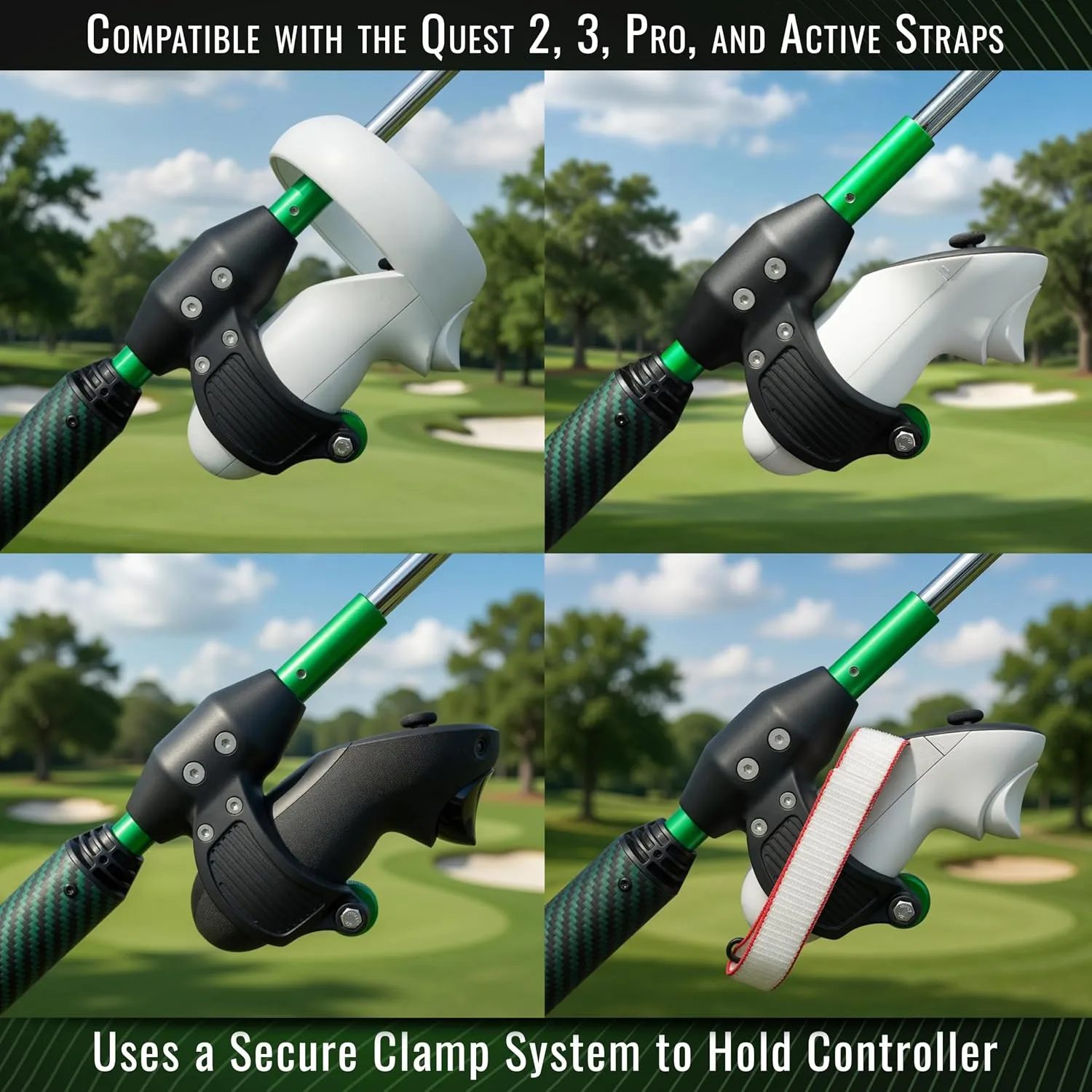 DeadEyeVR - DriVR Elite Chrome - Golf Club for Quest - Realistic VR Golf Simulator Handle - Weighted VR Golf Club Grip for Enhanced Play