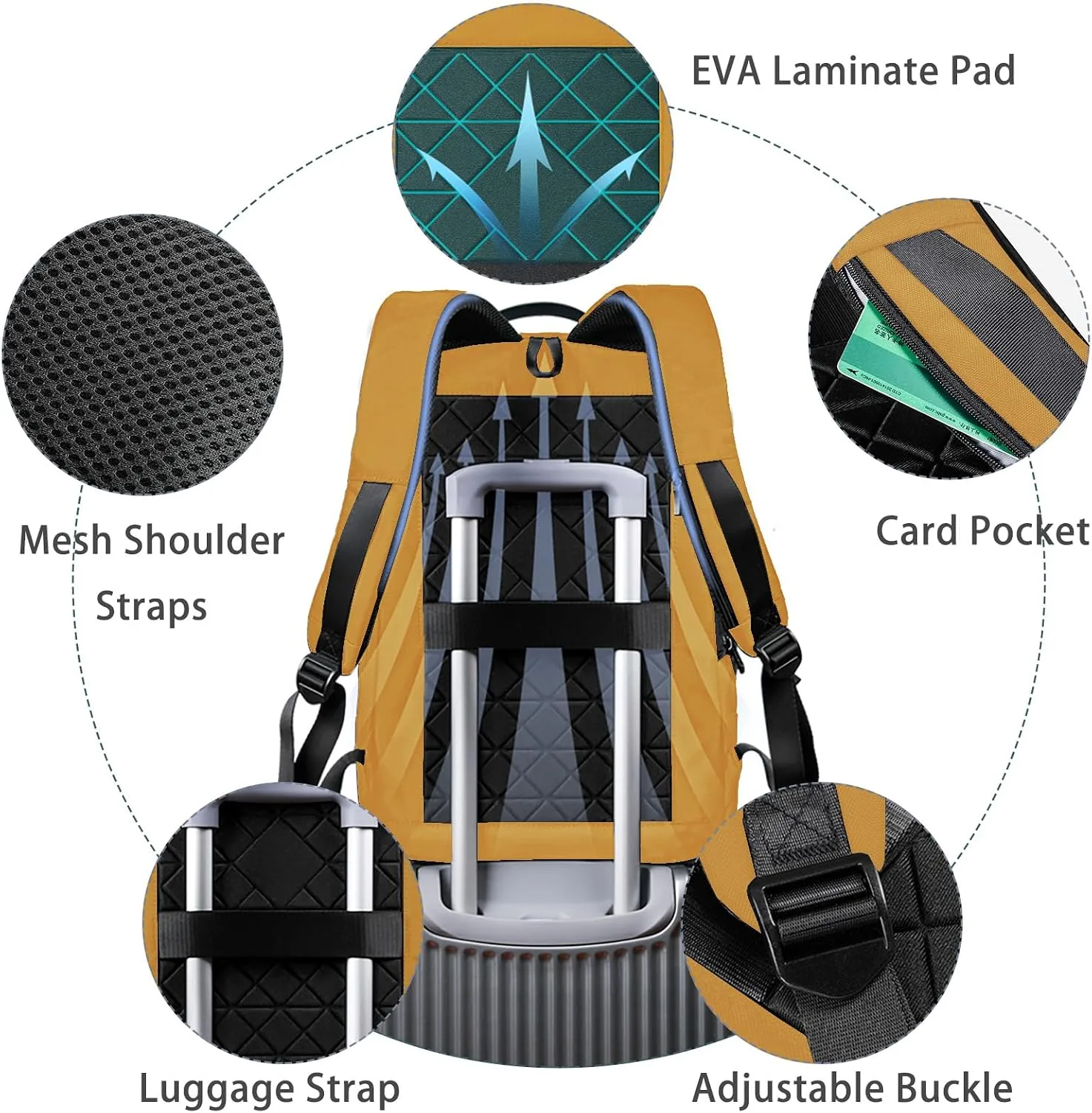 hk Backpack for Men, Business Slim Computer Bag for 17.3 Inch Laptop