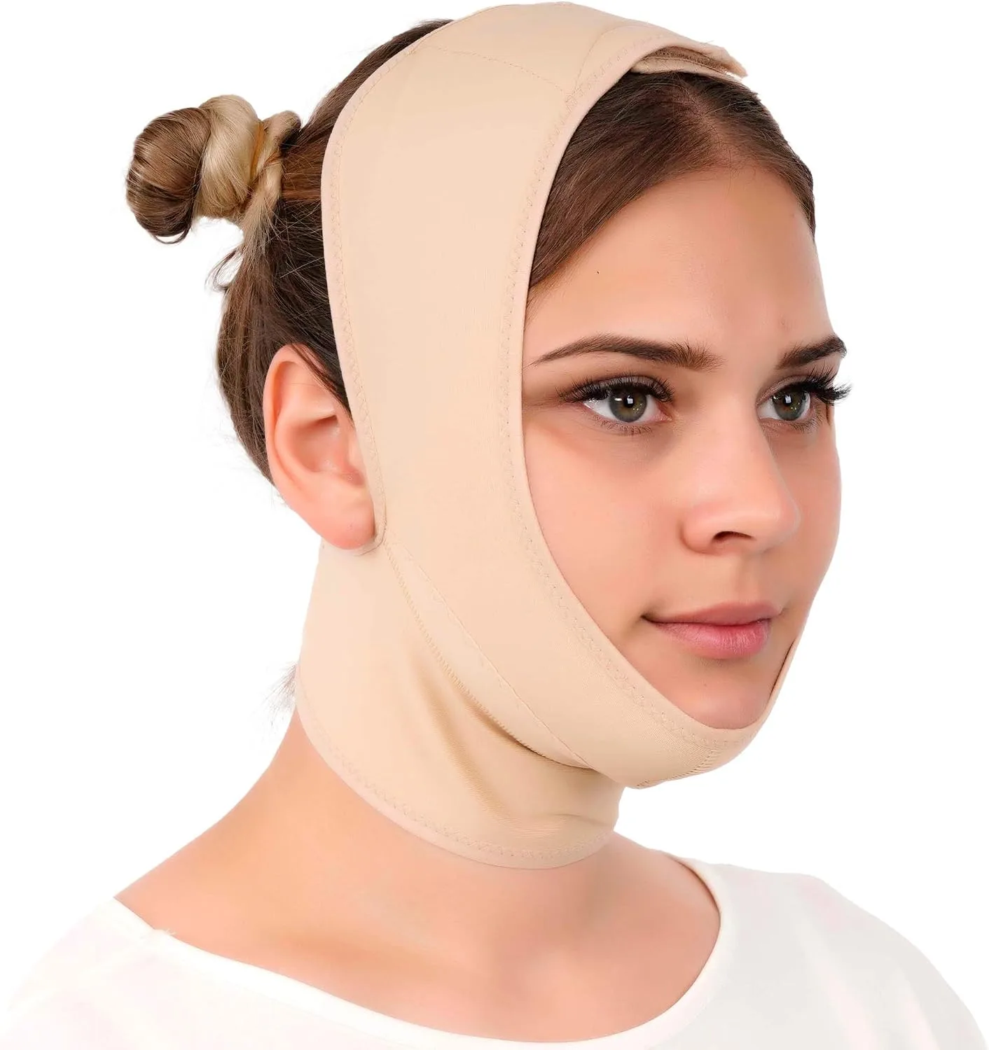 Faja de compresión para cuello y mentón IKIDO post cirugía para mujer