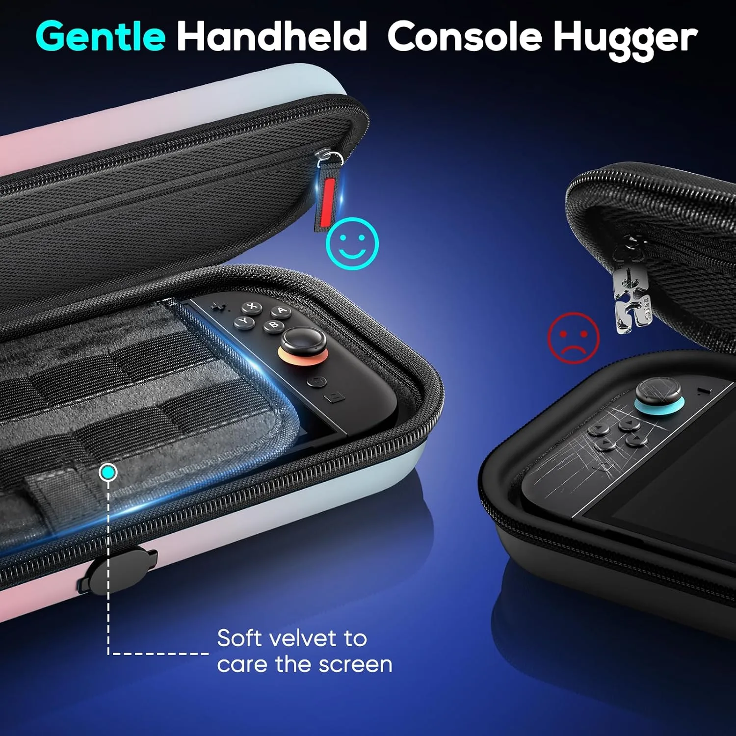 Auarte [Charge Inside Carrying Case for Switch 2 Console (2025)/OLED