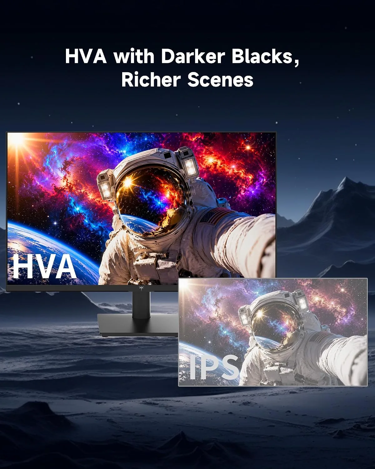 KTC 27 Inch QHD Computer Monitor, 144Hz Gaming PC Monitor, 4000:1, H27T27S