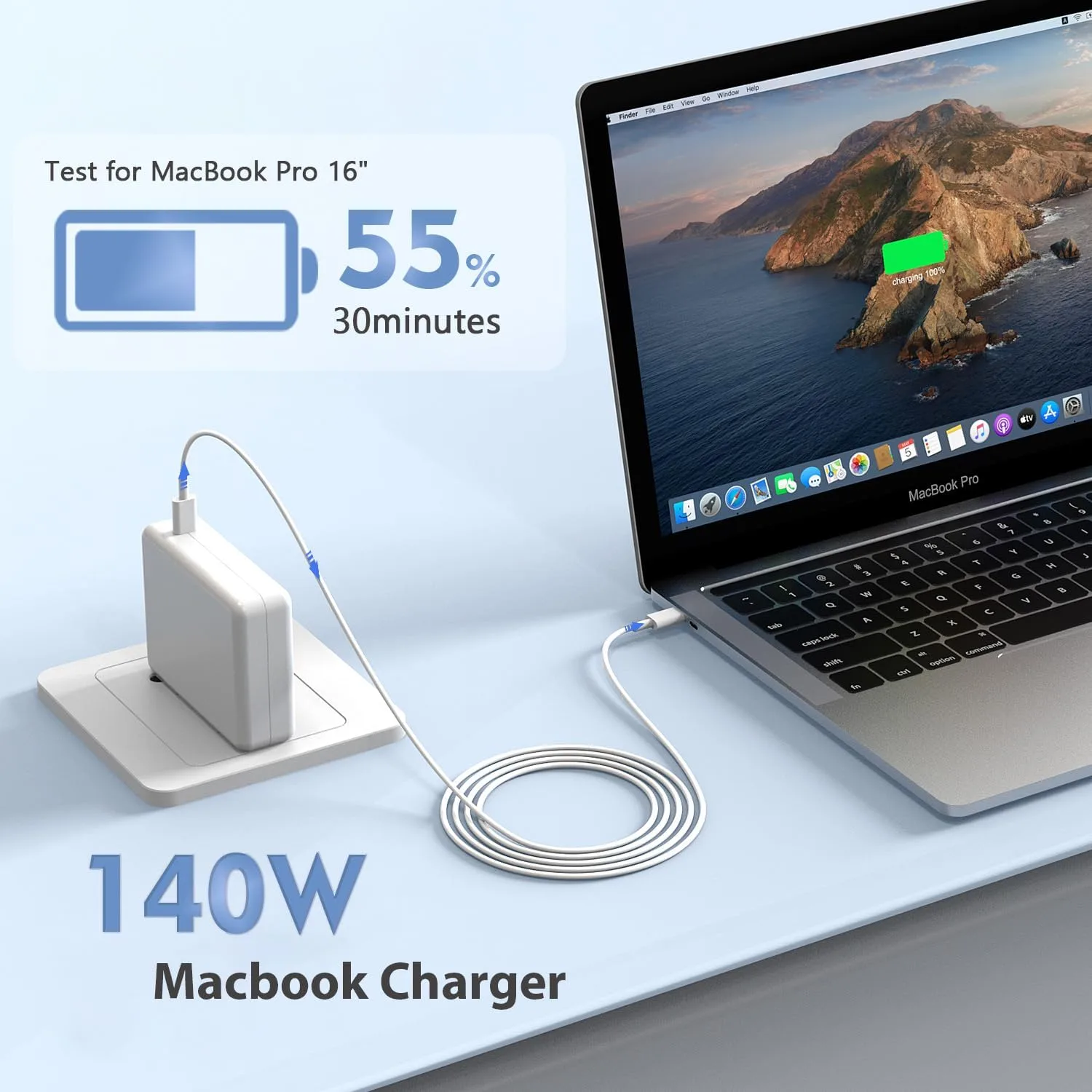 MacBook Pro Charger Fast Charging,140W USBC Charger Power Adapter 3FT Cable