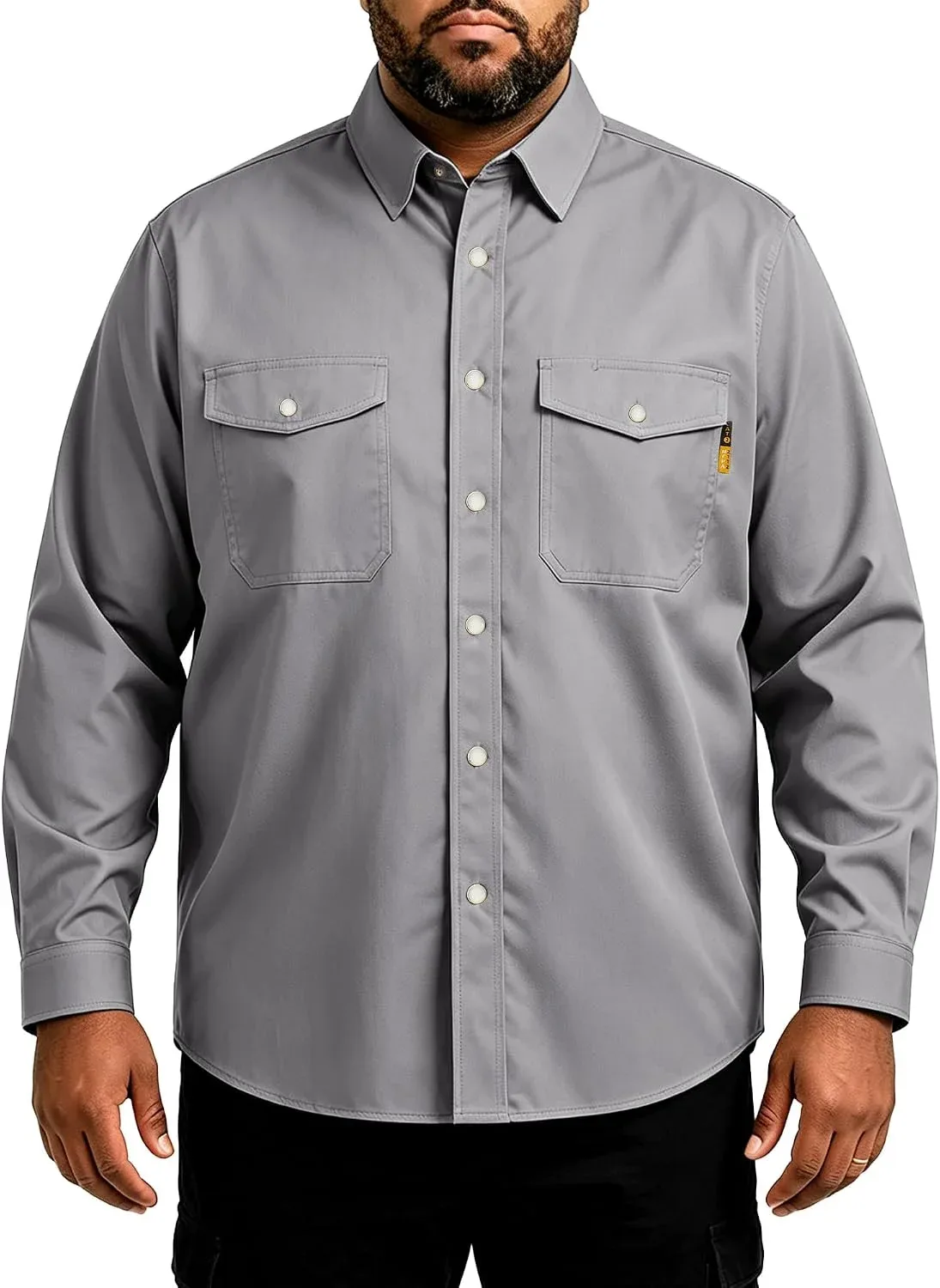 Camisa de trabajo Workweya para hombre resistente al fuego 6.5oz ligera a cuadros CAT2/NFPA2112