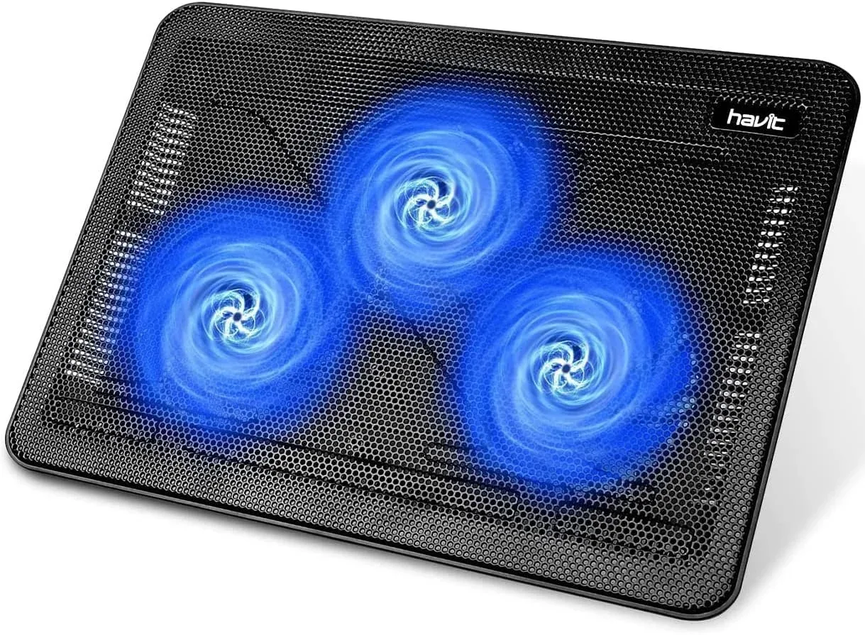 Pad refrigerante para laptop Havit HV-F2056 15.6-17 pulgadas Negro
