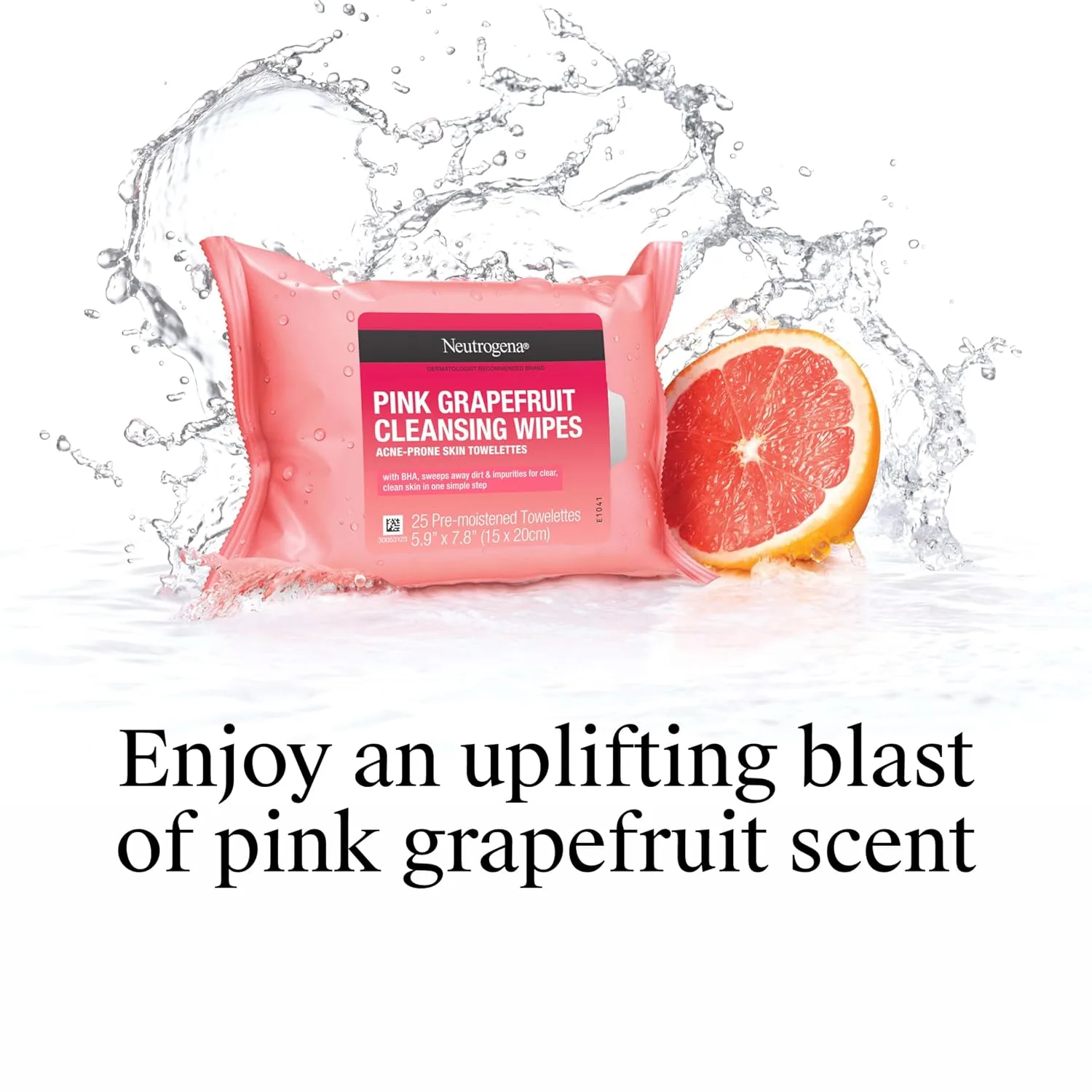 Neutrogena Makeup Remover Towelettes, Pink Grapefruit, 2 x 25 ct