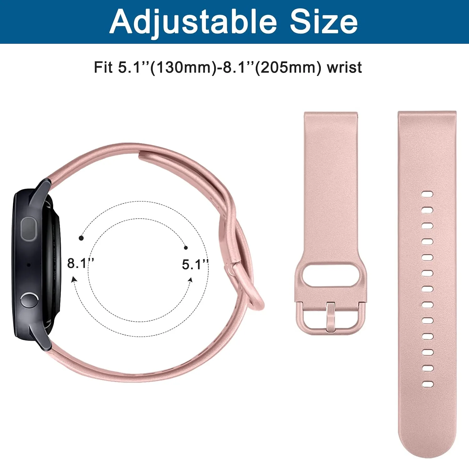 AK Band for Amazfit GTS 4 / GTS 4 Mini / GTS 3 / GTS 2 / GTS 2e / GTS 2 mini / GTS / GTR mini Bands, 20mm Soft Replacement Sport Strap for Amazfit Bip 3 / Bip 3 Pro / Bip U Pro / Bip / Bip Lite / Bip S / Bip S lite / Bip U Smart Watch Women Men