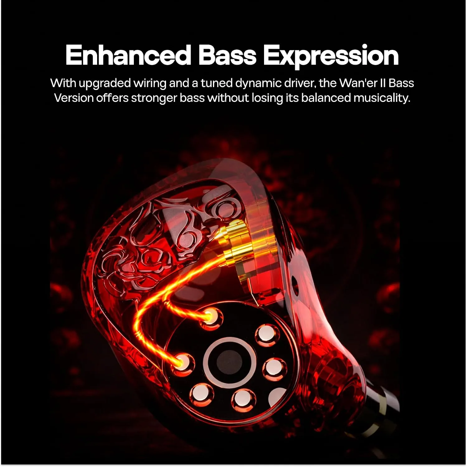 Linsoul TANGZU Wan'er S.G II 10mm Dynamic Driver HiFi Wired Earbuds IEMs