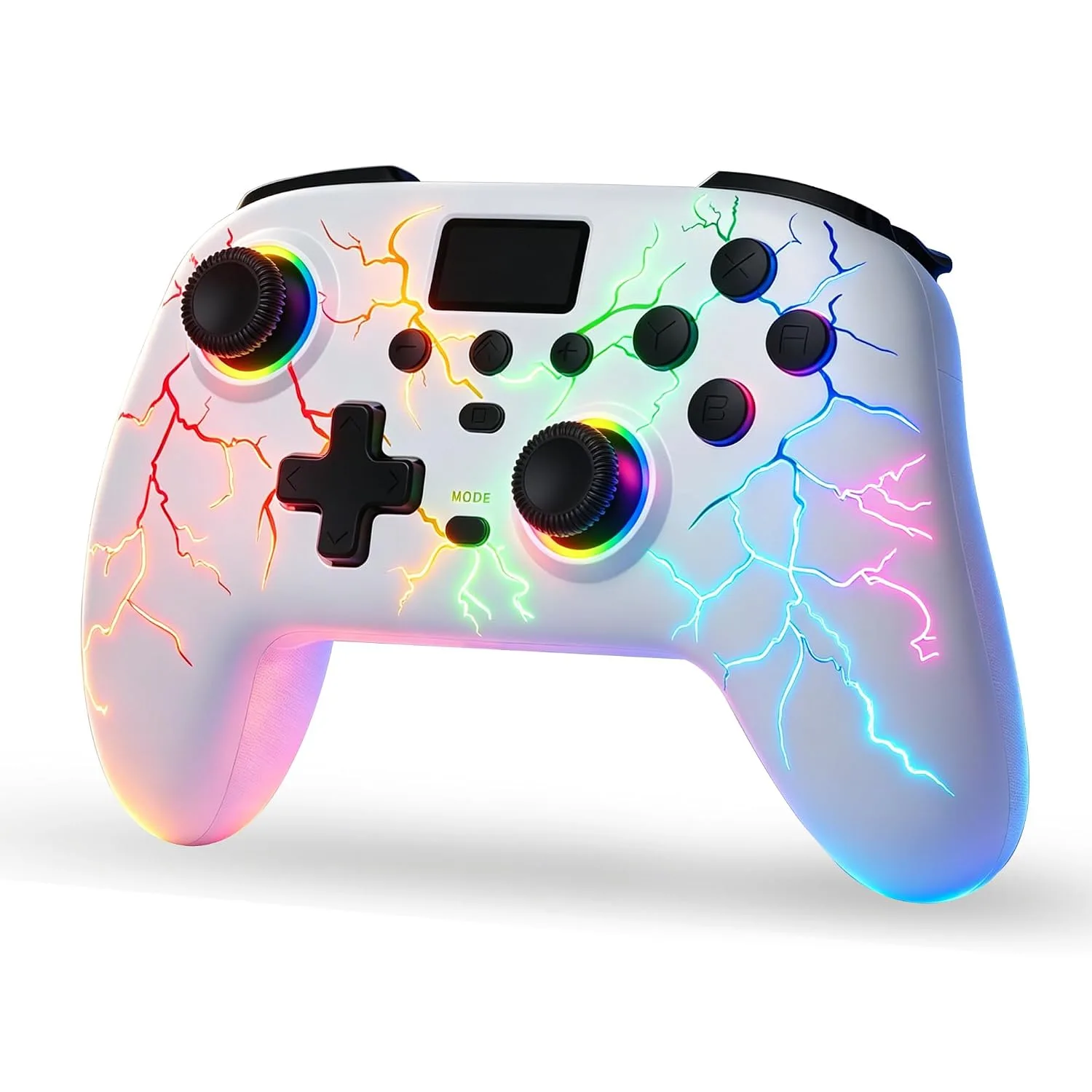 Exilapsire Wireless Controller for PC/Switch/Switch 2/iOS/Android, White