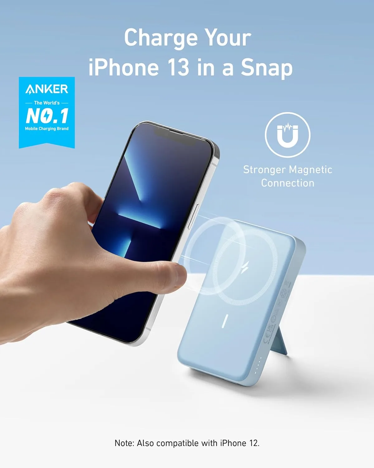 Anker 633 Magnetic Power Bank with Stand, 10,000mAh Portable Charger