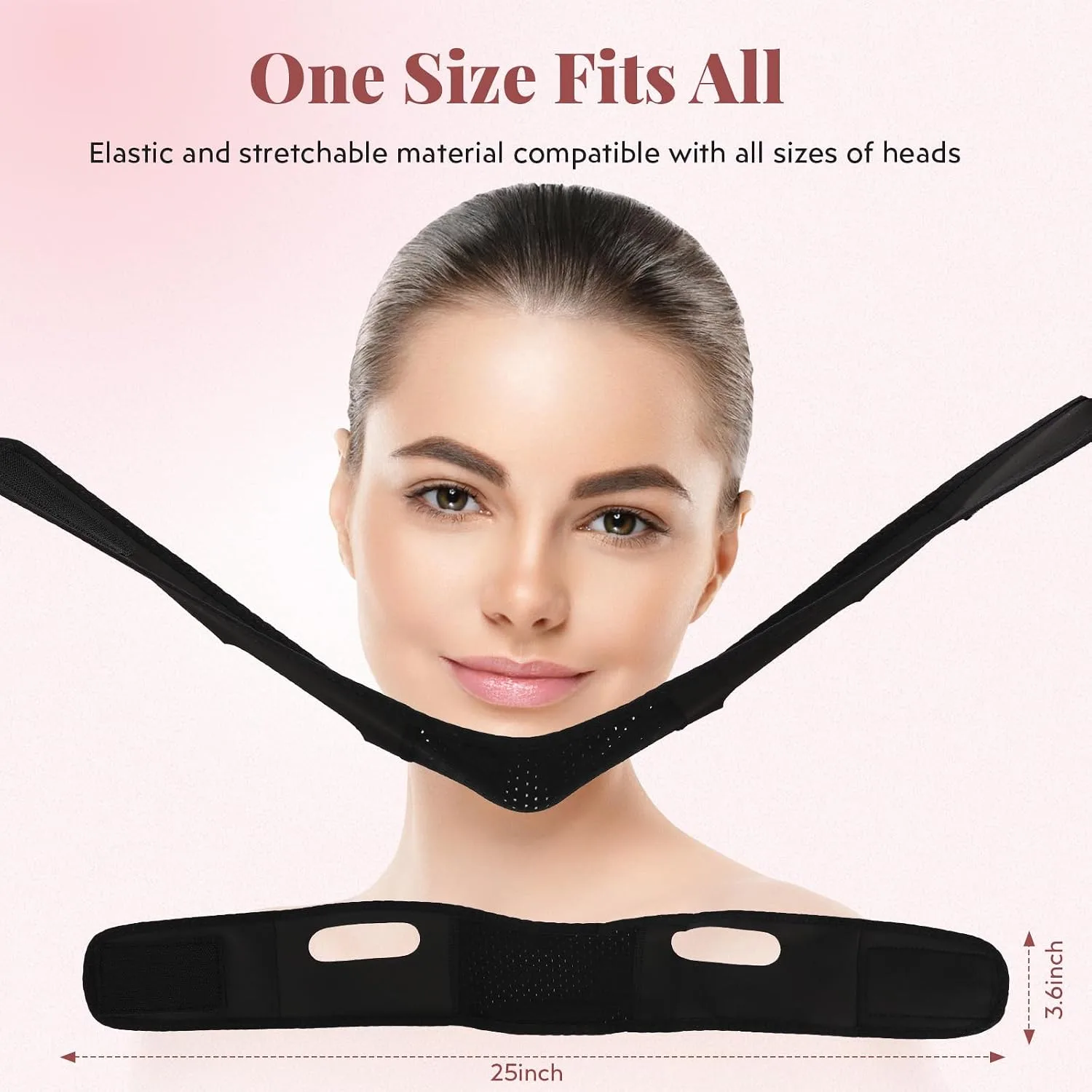 Reusable V-Line Mask, Chin Strap For Sleeping【Lifting Effect】【Adjustable】【Easy To Use】, Jawline Shaper