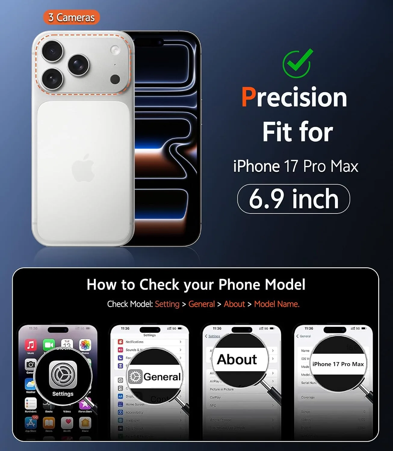 FNTCASE for iPhone 18 Pro Max Case / 17 Pro Max Matte Case Fit for Magsafe