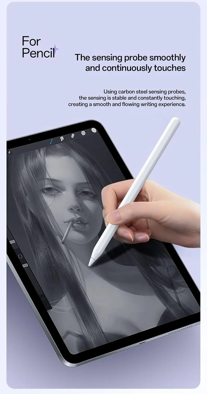 6 Pack Replacement Pencil Tips with Case for Apple Pencil Pro/2nd/1st/USB-C