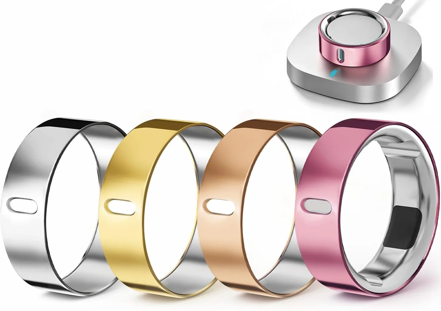 4 Pack Upgraded Ring Covers Compatible with Oura Ring Gen 4/Gen 3 Size 11