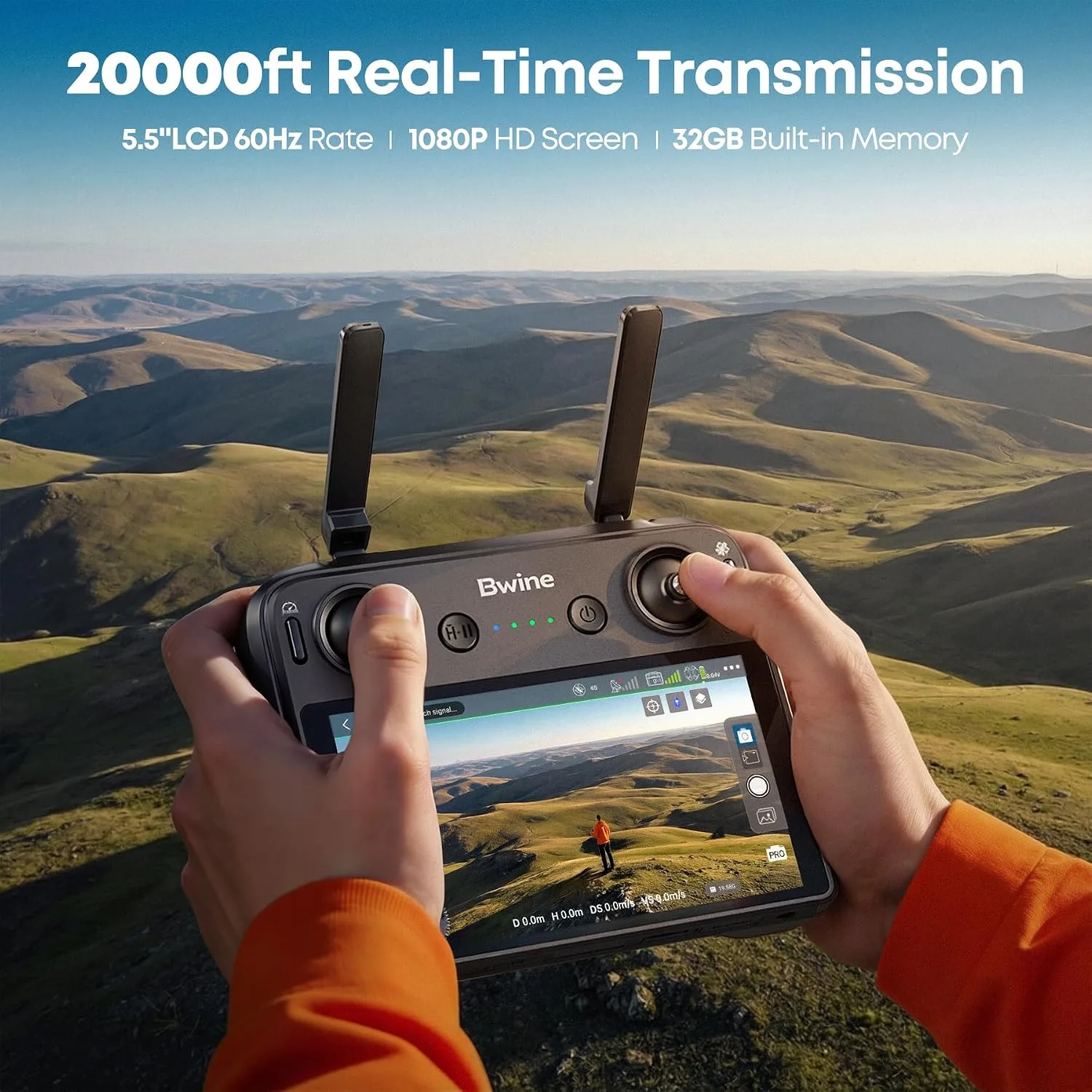 Bwine F7MINI 8K Photo 5.5" 1080P RC Screen Drones with Camera for Adults