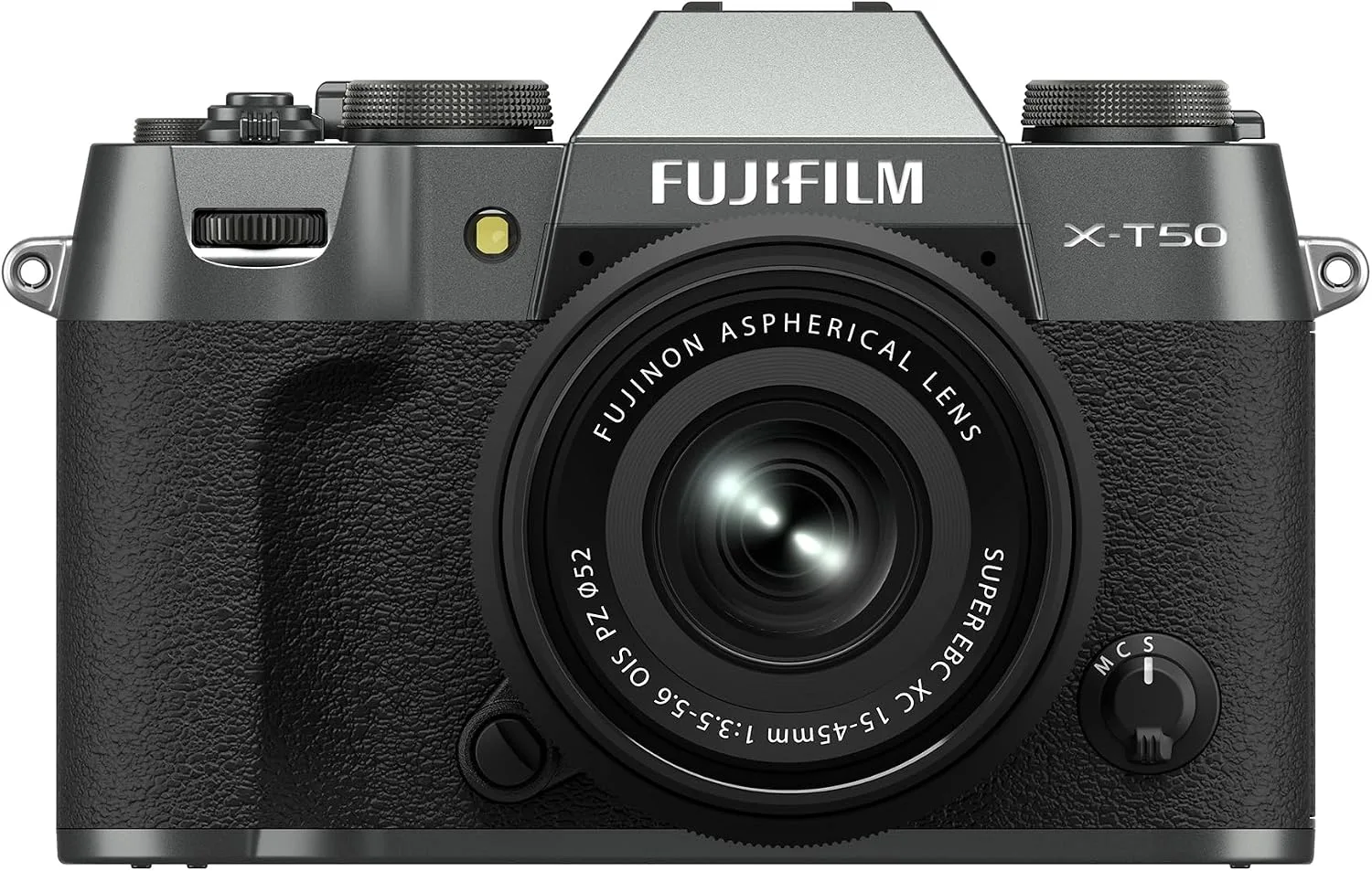 Fujifilm X-T50 Mirrorless Digital Camera XC15-45mmF3.5-5.6 OIS PZ Lens Kit - Charcoal Silver