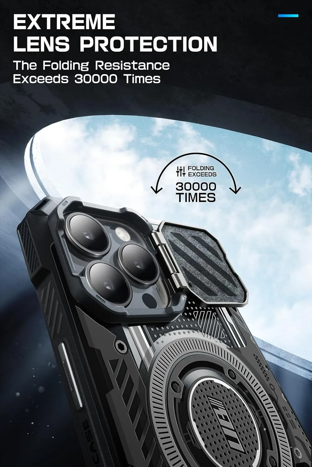 SUPCASE for iPhone 15 Pro Max Case (6.7 inch) with Camera Cover Stand