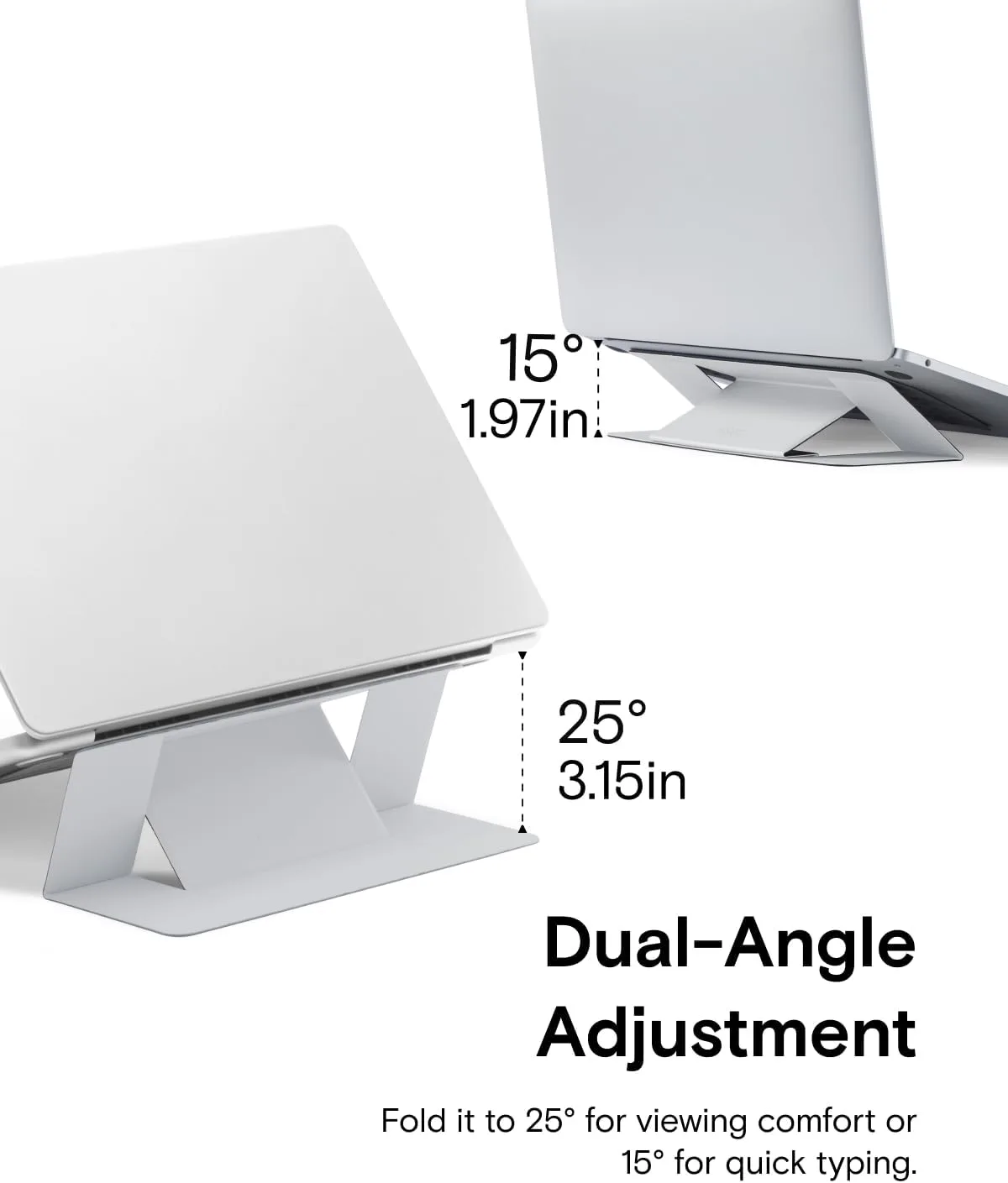 MOFT Invisible Laptop Stand, Stick-On Portable Laptop Riser for Mobile Work