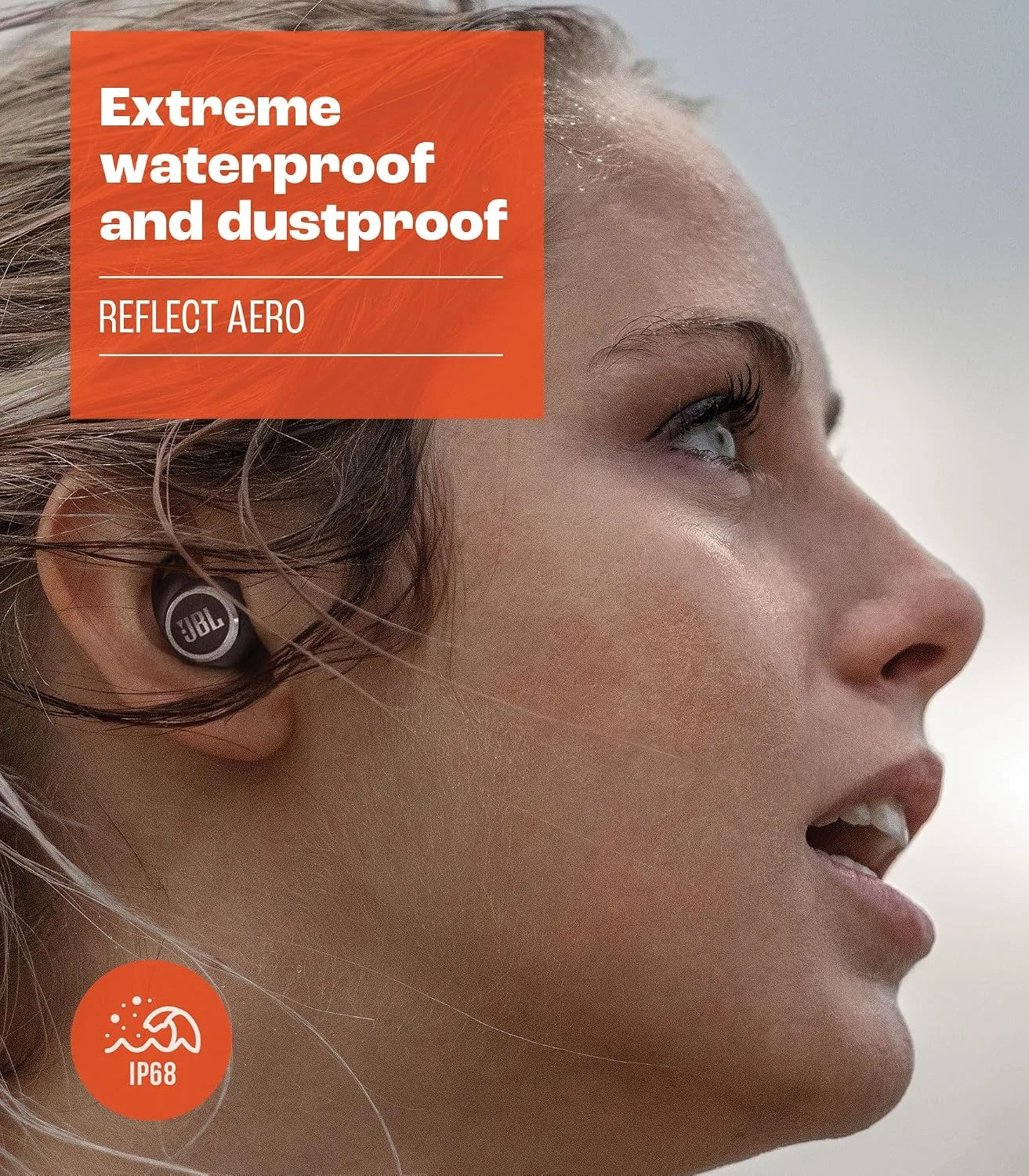 JBL Refect Aero - True Wireless Noise Cancelling Earbuds, 6 mics for Perfect Calls with VoiceAware, dustproof & Waterproof, Comfortable, Secure fit, 8hr Buds (+16hrs case) with Fast-Charging (Black)