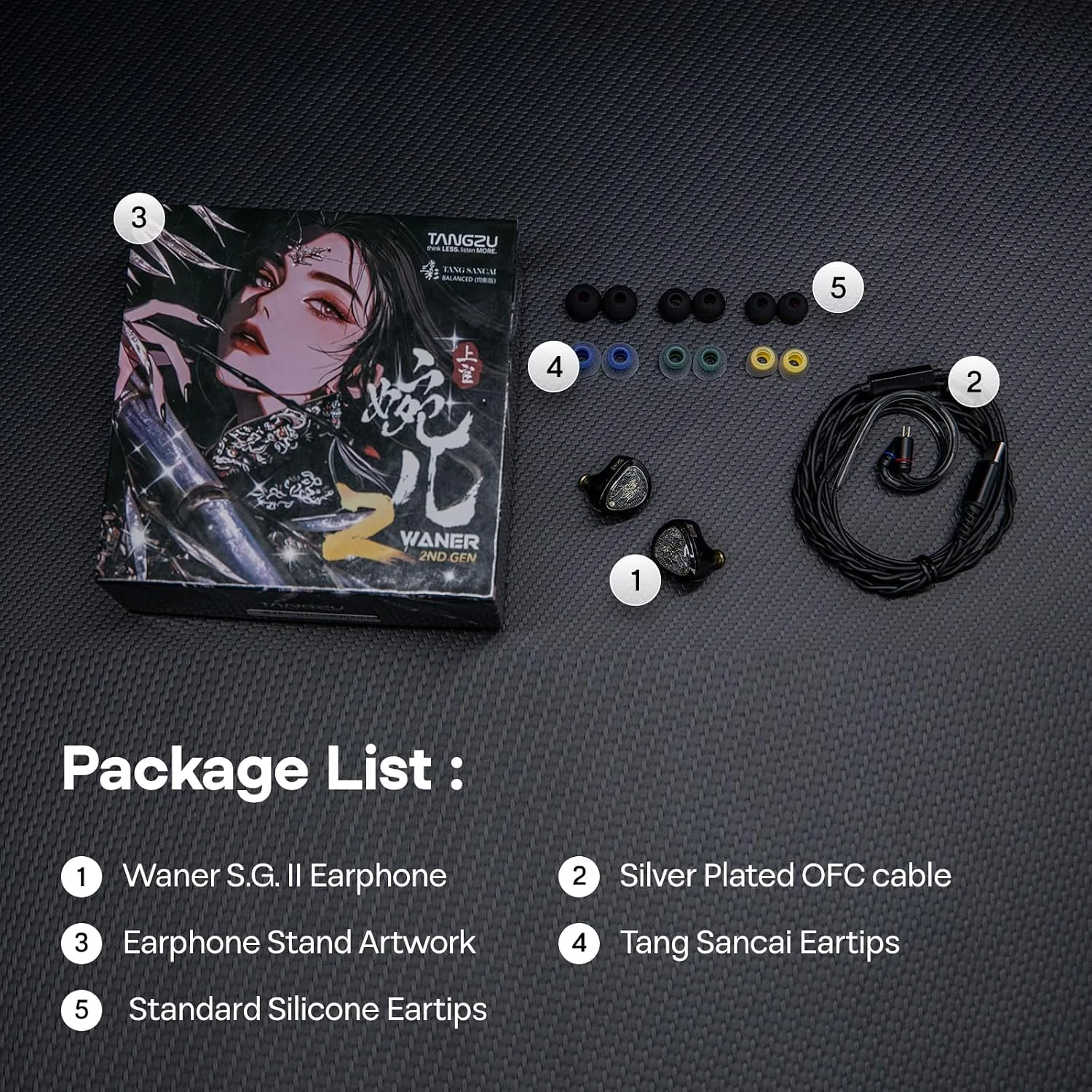 Linsoul TANGZU Wan'er S.G II 10mm Dynamic Driver HiFi Wired Earbuds IEMs
